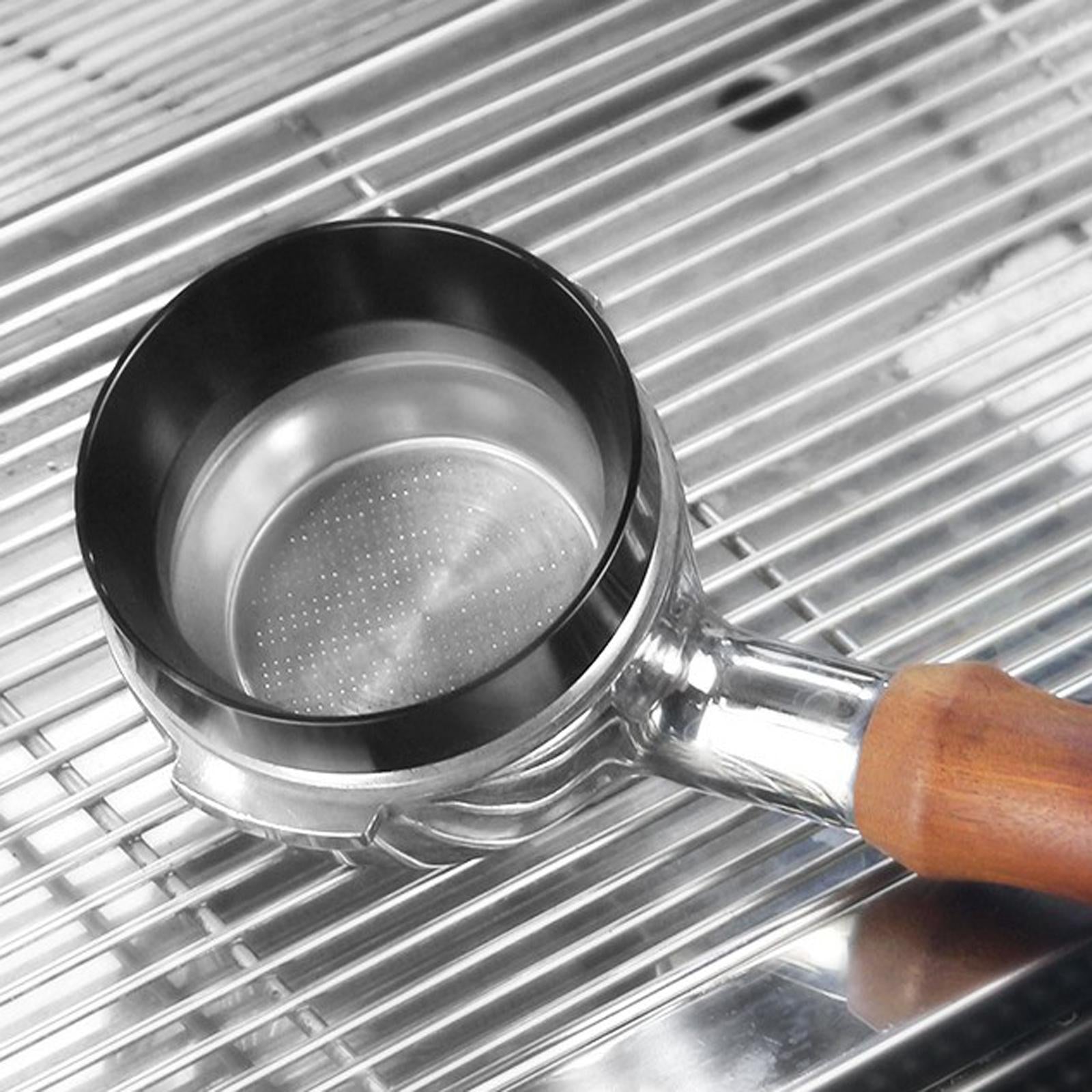 51mm Espresso Dosing Funnel Aluminum Alloy Coffee Dosing Rings Black
