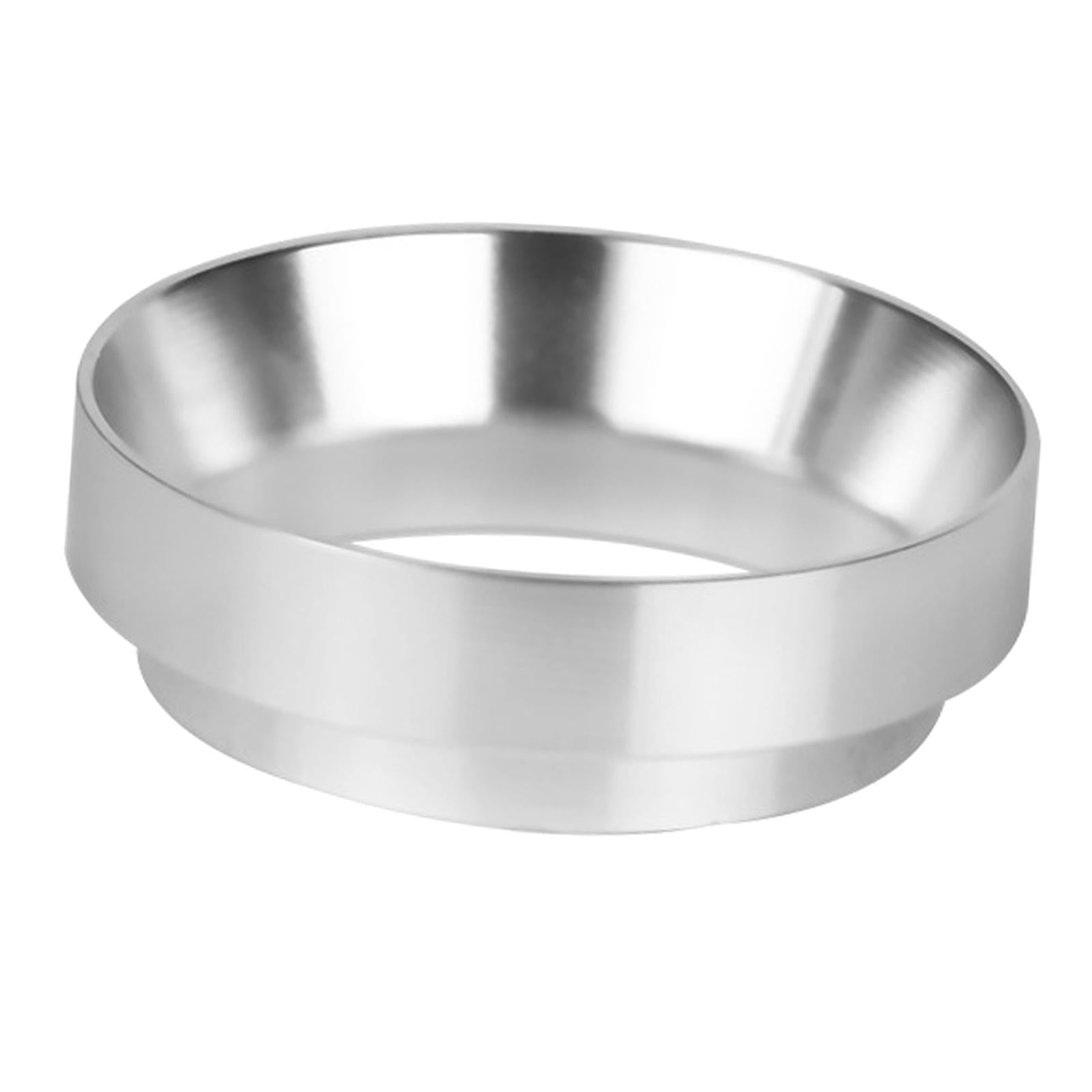 51mm Espresso Dosing Funnel Aluminum Alloy Coffee Dosing Rings Silver