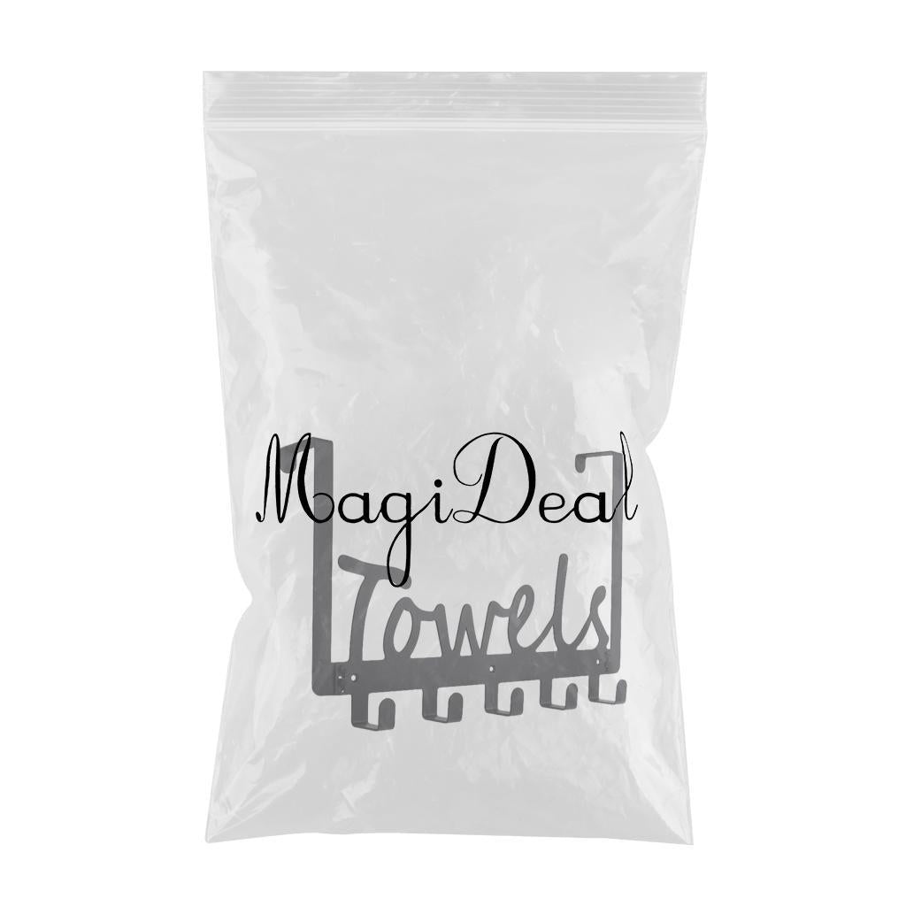 Door Hook Shower Towel Hooks Door Hanger Hook for Entryway Black