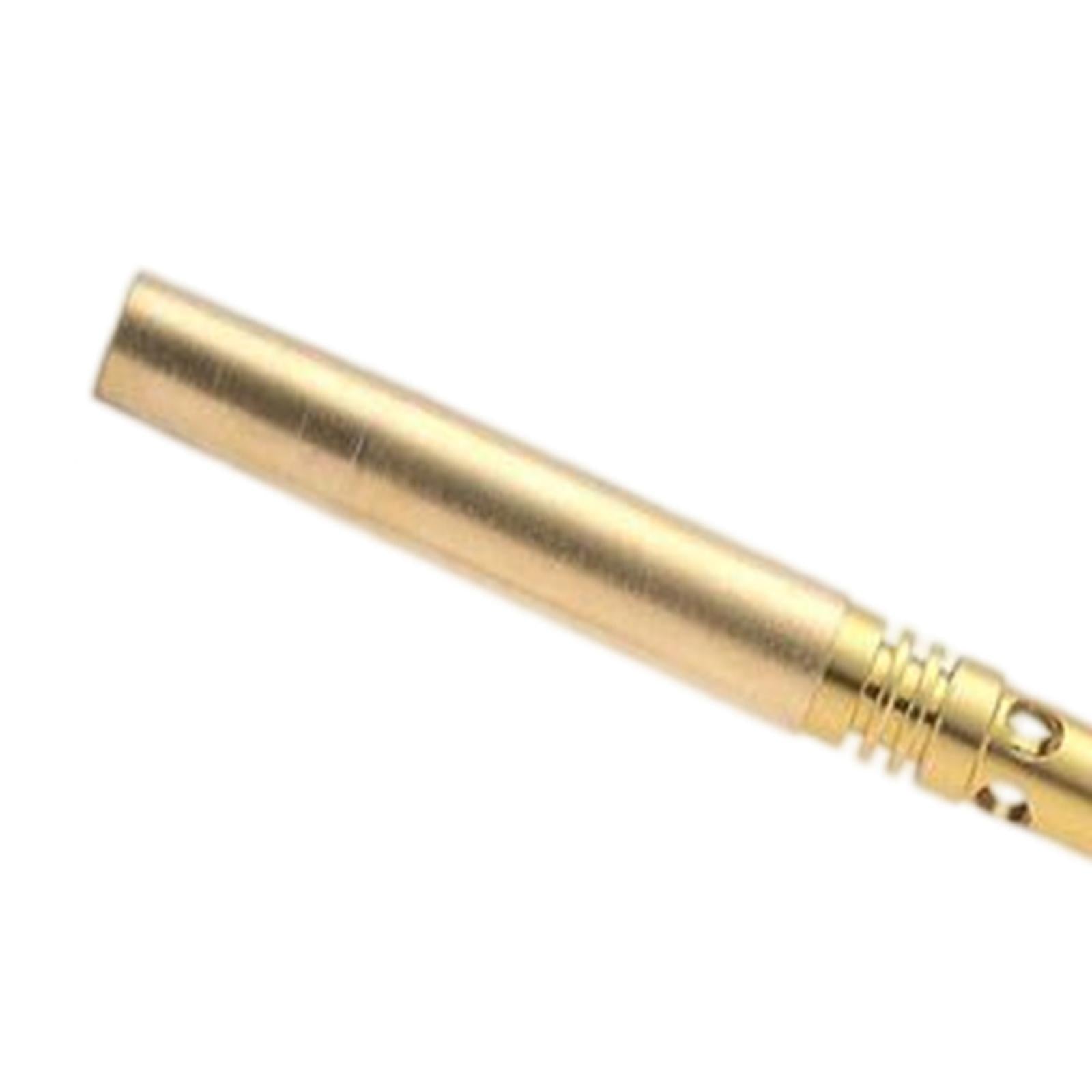 Butane Burner Brazing W/ Fan Booster Backpacking Brass for Party Garden Single Tube Golden