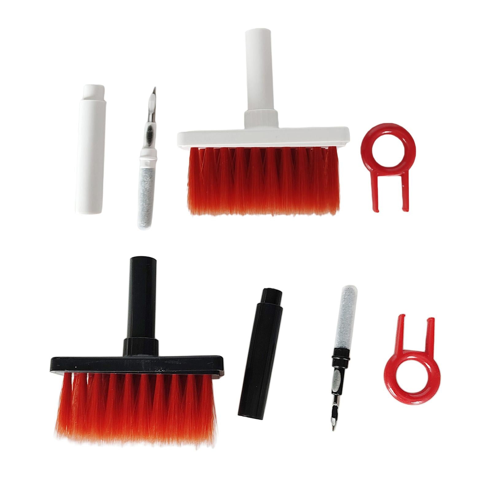 4x Keyboard Cleaning Brush Corner Gap Tools Cleaner for Keyboard Gamers PC Red