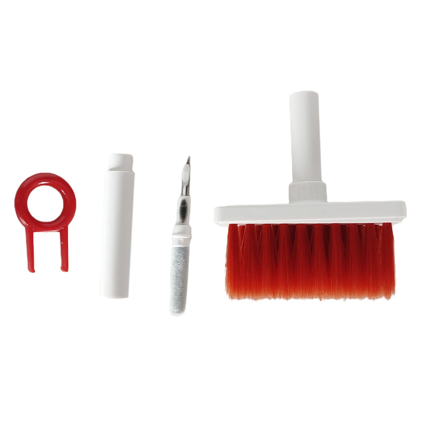 4x Keyboard Cleaning Brush Corner Gap Tools Cleaner for Keyboard Gamers PC Red