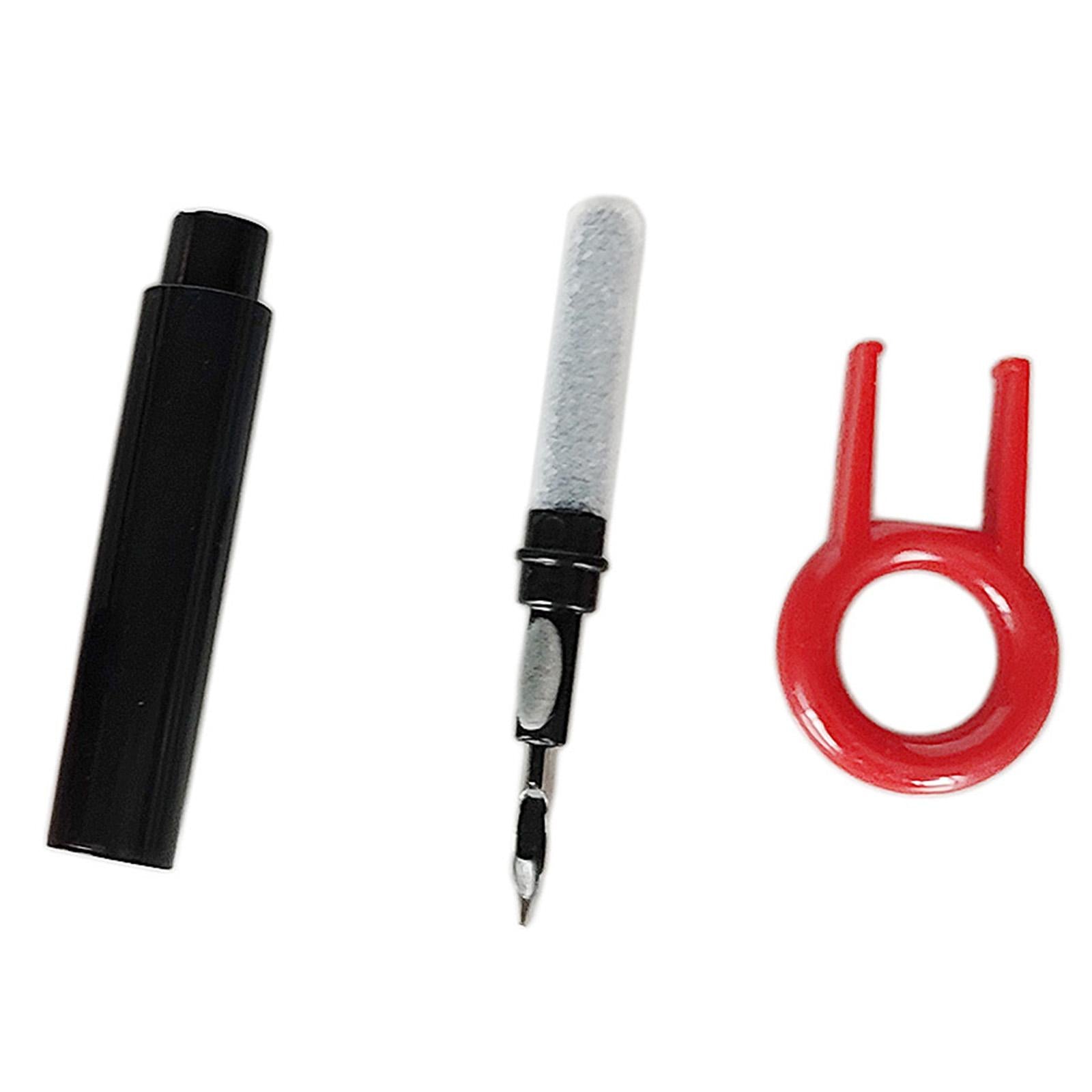 4x Keyboard Cleaning Brush Corner Gap Tools Cleaner for Keyboard Gamers PC Black Red