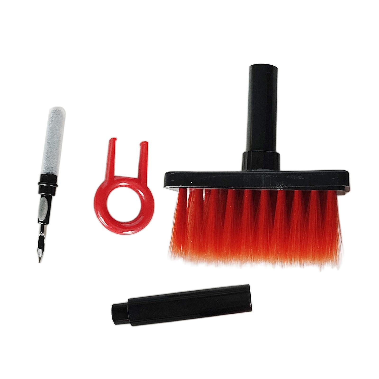 4x Keyboard Cleaning Brush Corner Gap Tools Cleaner for Keyboard Gamers PC Black Red