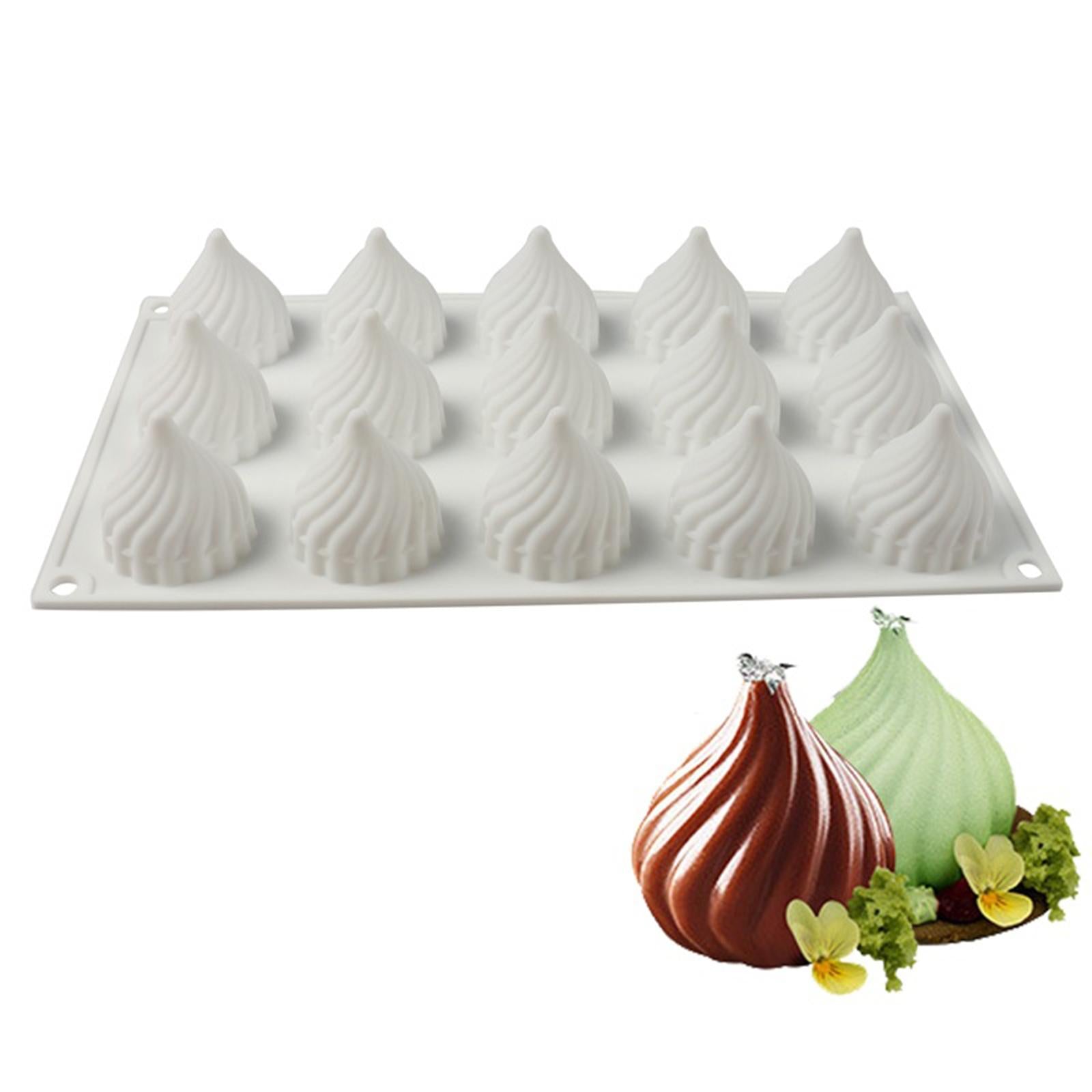 15 Cavity Mousse Mold Jelly Baking Mould Cake Mold for Bread Cupcake Dessert