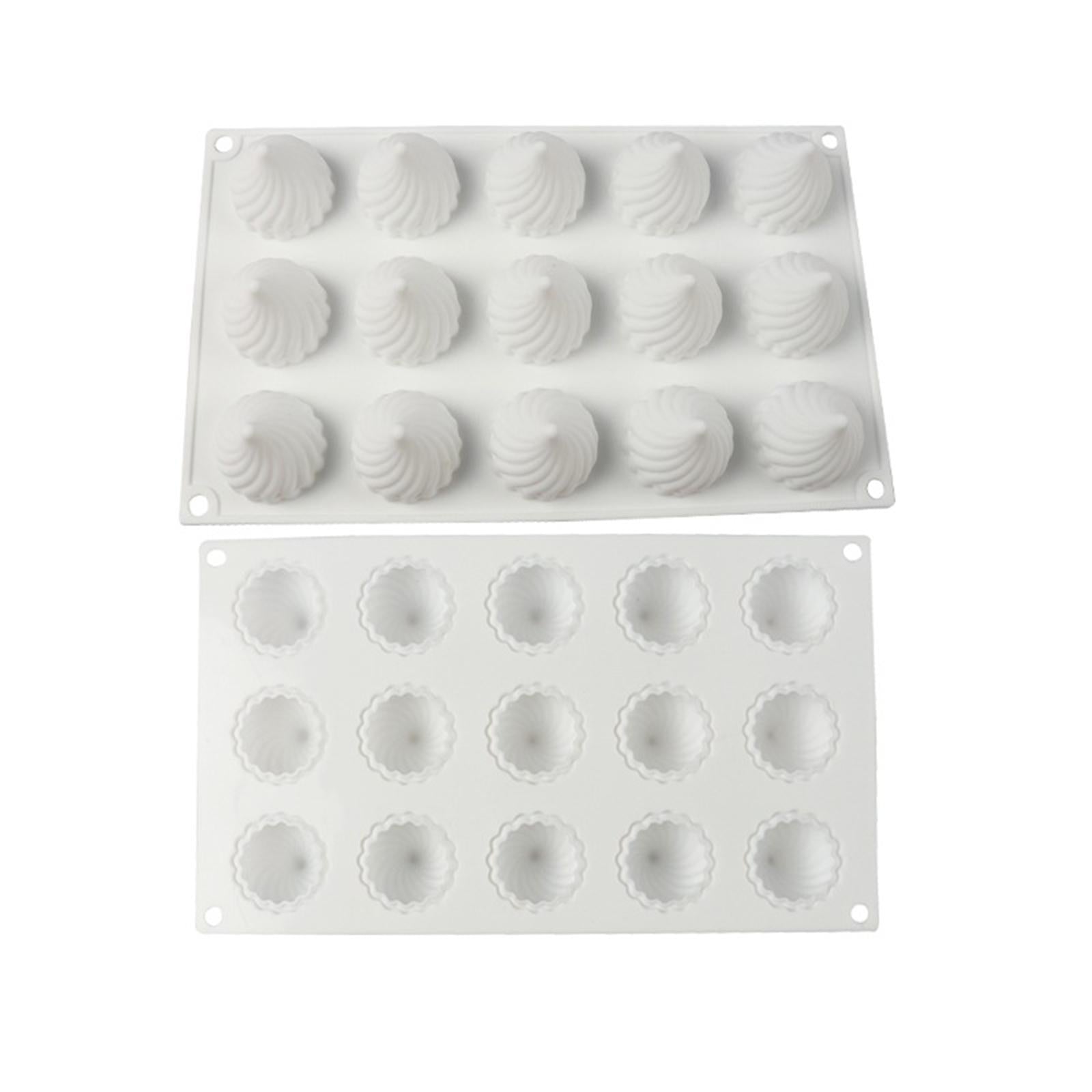 15 Cavity Mousse Mold Jelly Baking Mould Cake Mold for Bread Cupcake Dessert