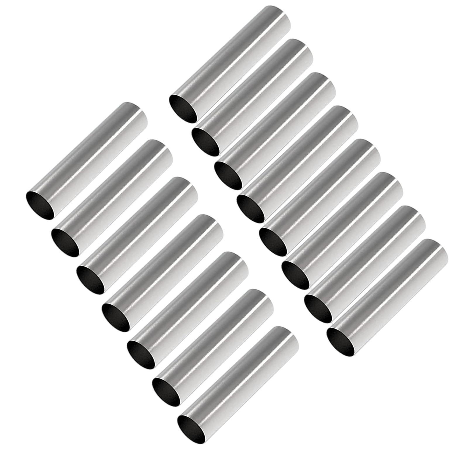 15x Stainless Steel Cannoli Form Tubes Non Stick for Ice Cream Cones Pancake