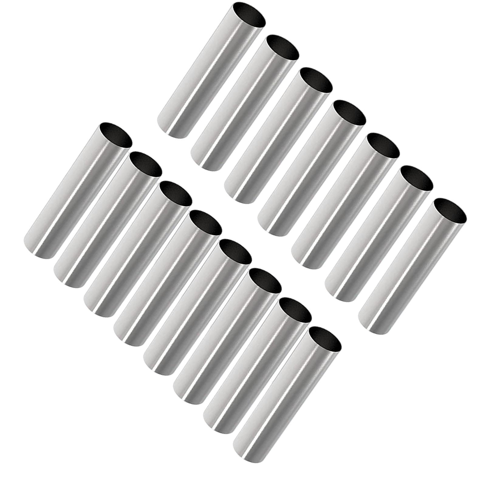 15x Stainless Steel Cannoli Form Tubes Non Stick for Ice Cream Cones Pancake