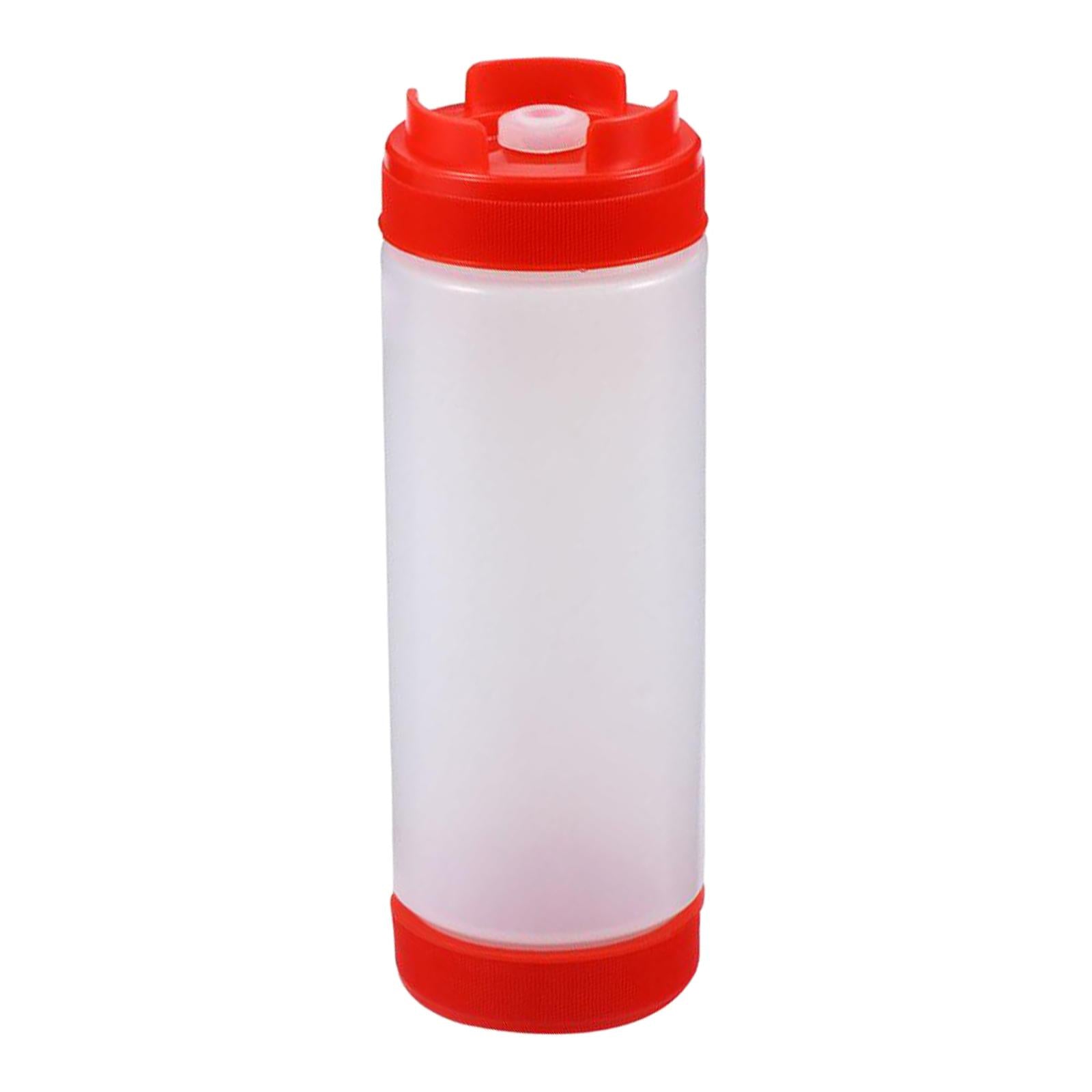 20 oz Sauce Bottles Salad Dressing Bottles Sauce Squeezer Container Red