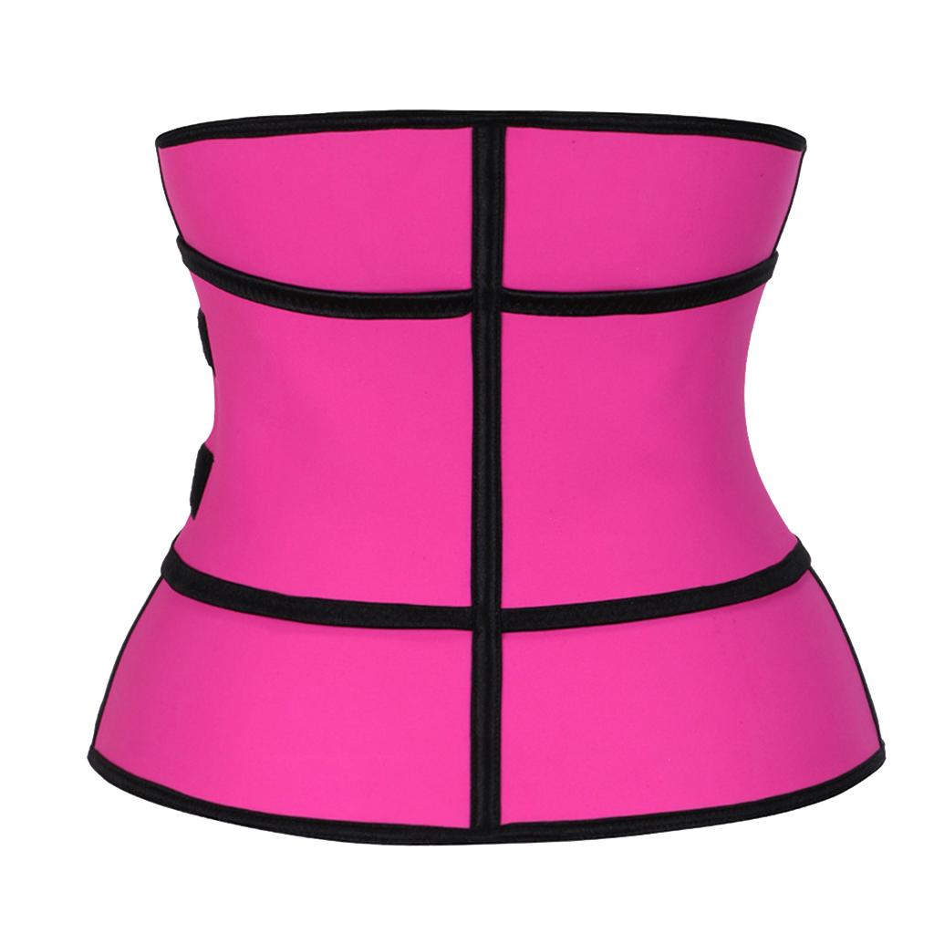 Women's Waist Cincher Girdle Belt Body Shaper Tummy Trainer Corset Red M