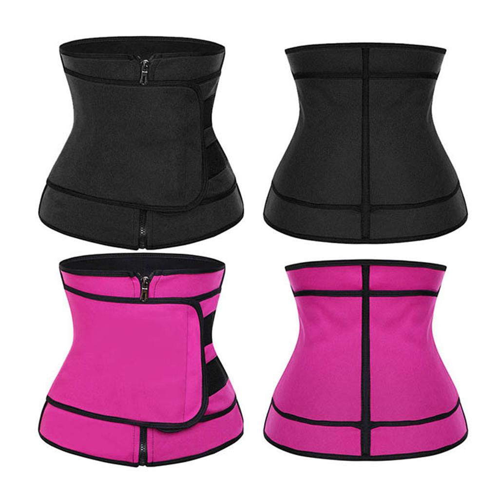 Women's Waist Cincher Girdle Belt Body Shaper Tummy Trainer Corset Red M