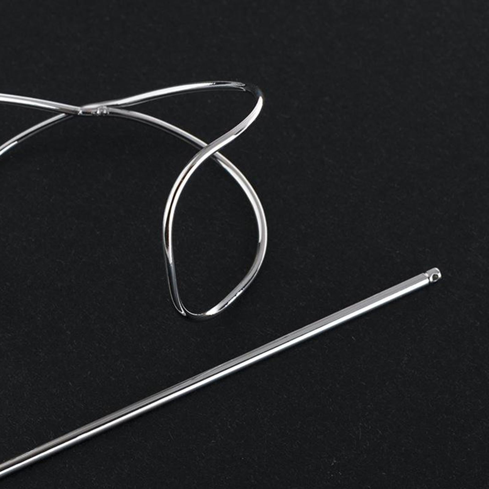Women Boho Hairpin Stick Pin Hair Slide Clip Bun Holder Hair Accessories Silver