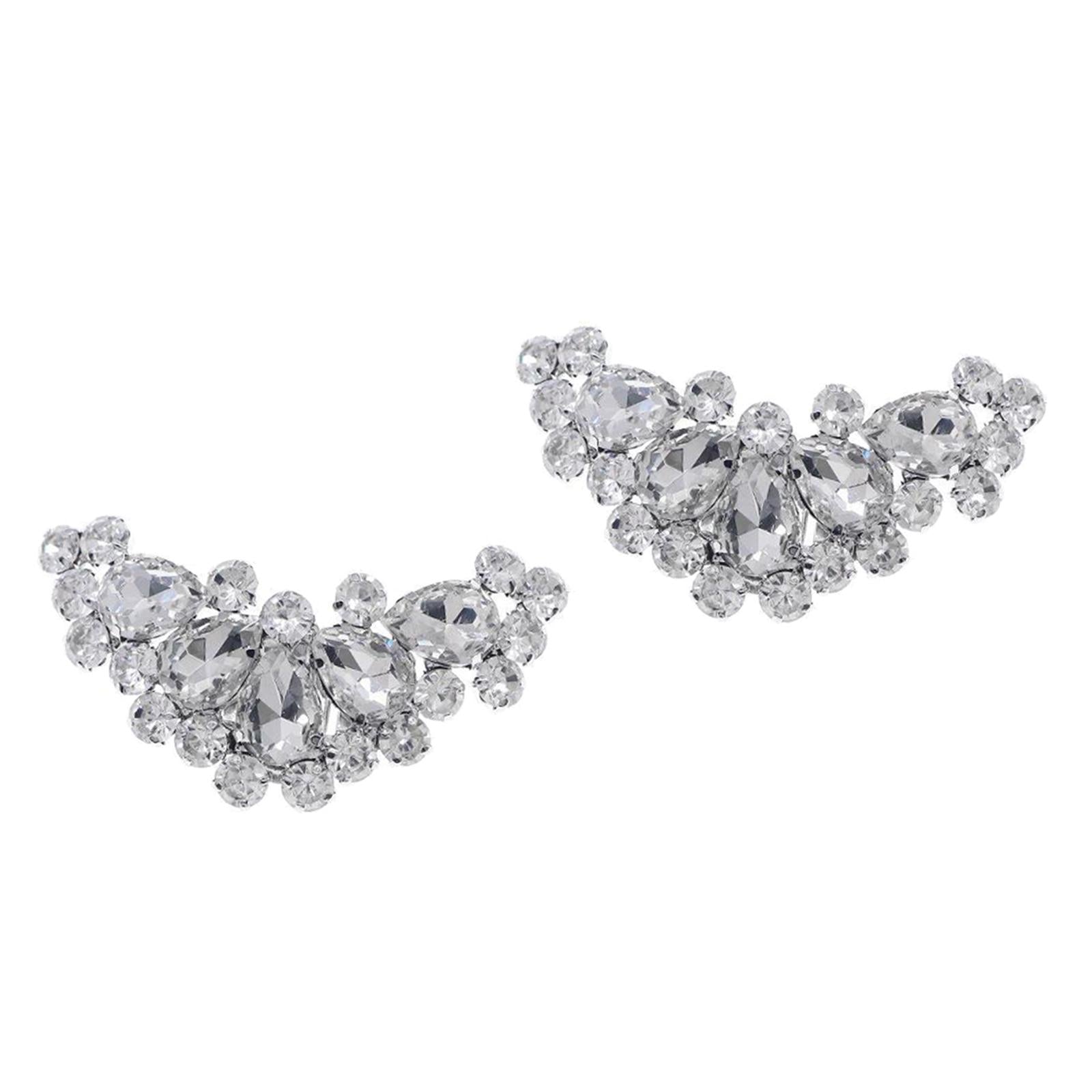 Rhinestone Crystal Shoe Clips Women Wedding Boots Charms Jewelry Decor