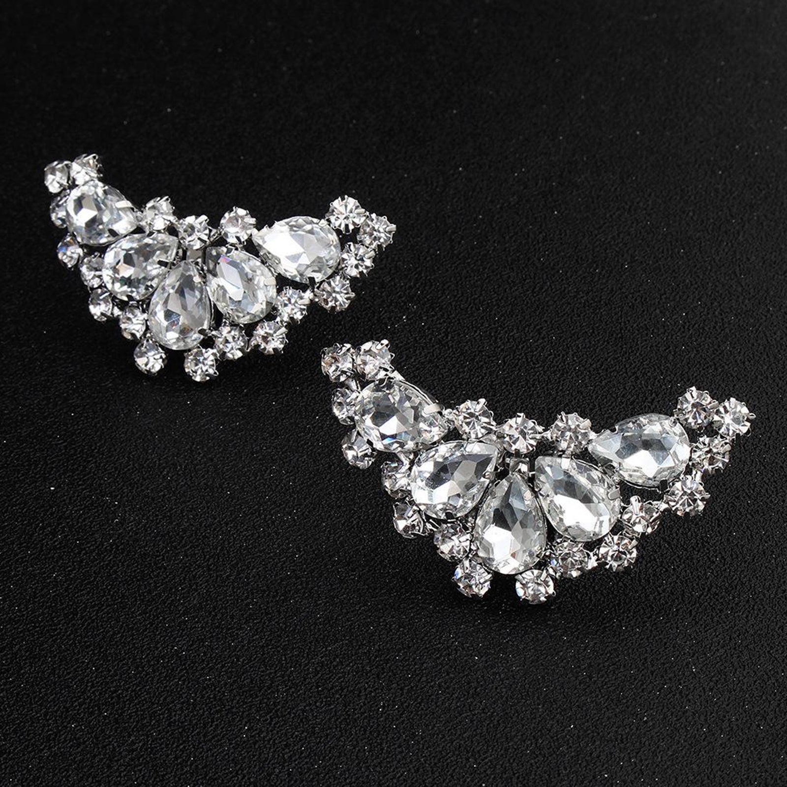 Rhinestone Crystal Shoe Clips Women Wedding Boots Charms Jewelry Decor