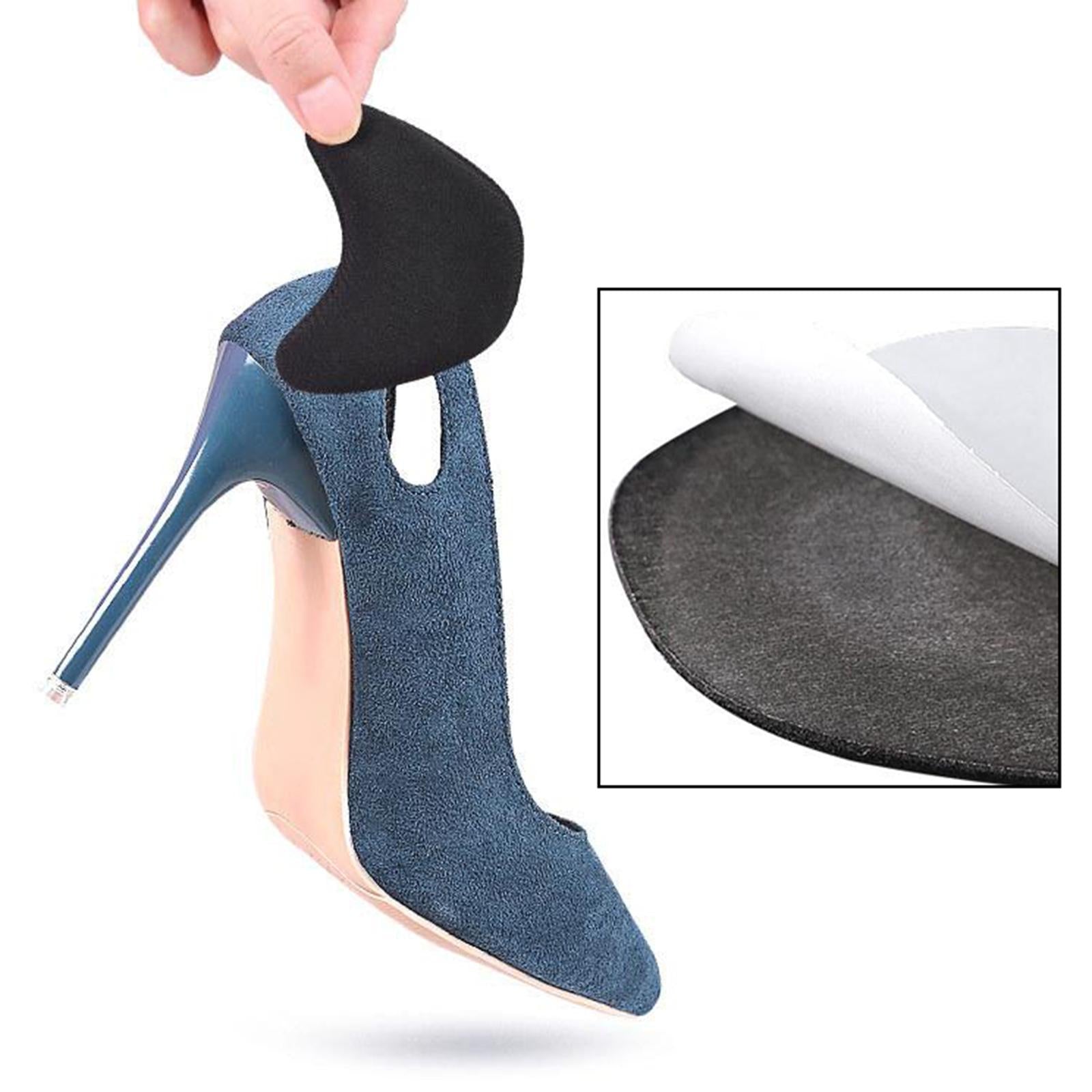 3 Pairs Shoe Filler Inserts Reusable Toe Plug Foot Brace Pads Black