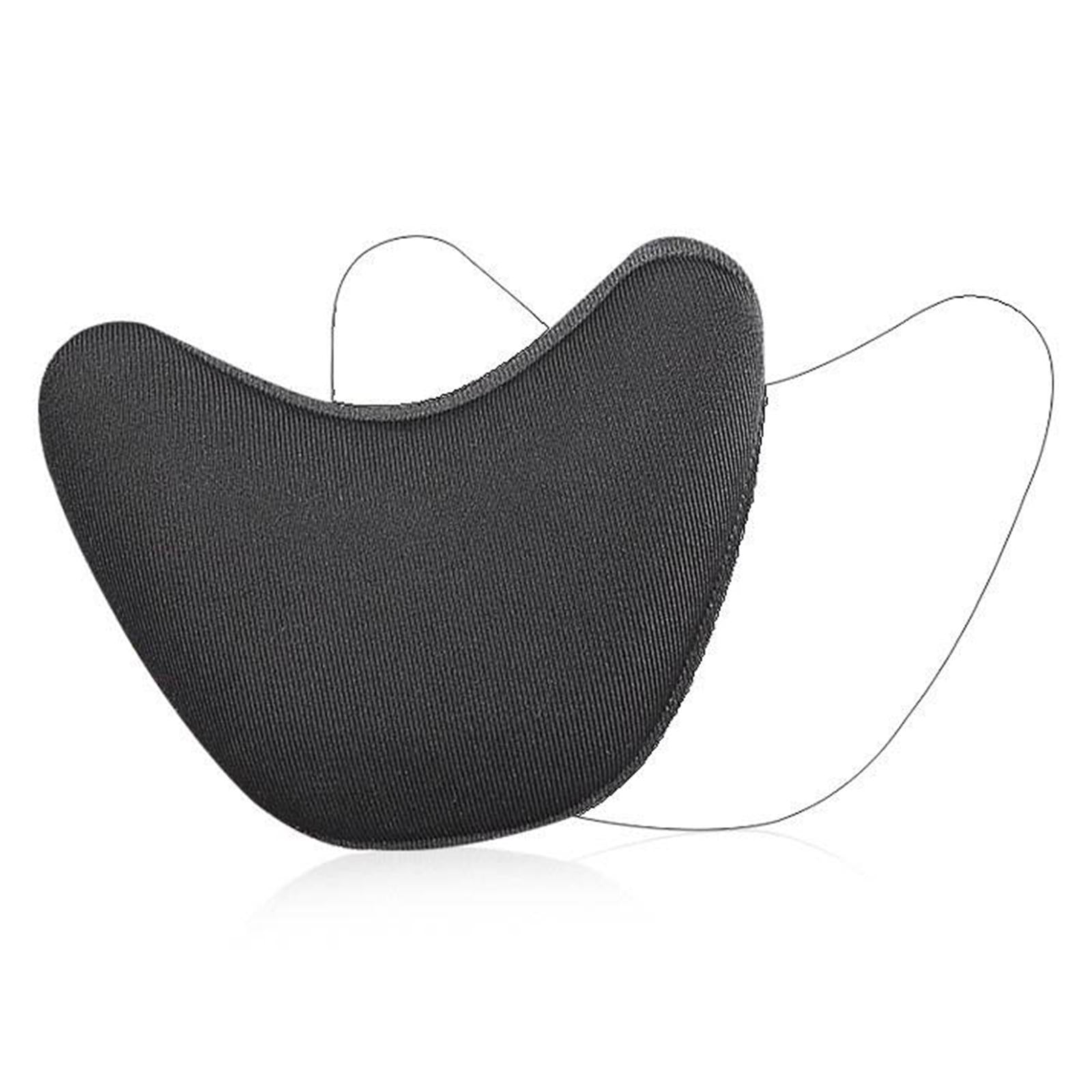 3 Pairs Shoe Filler Inserts Reusable Toe Plug Foot Brace Pads Black
