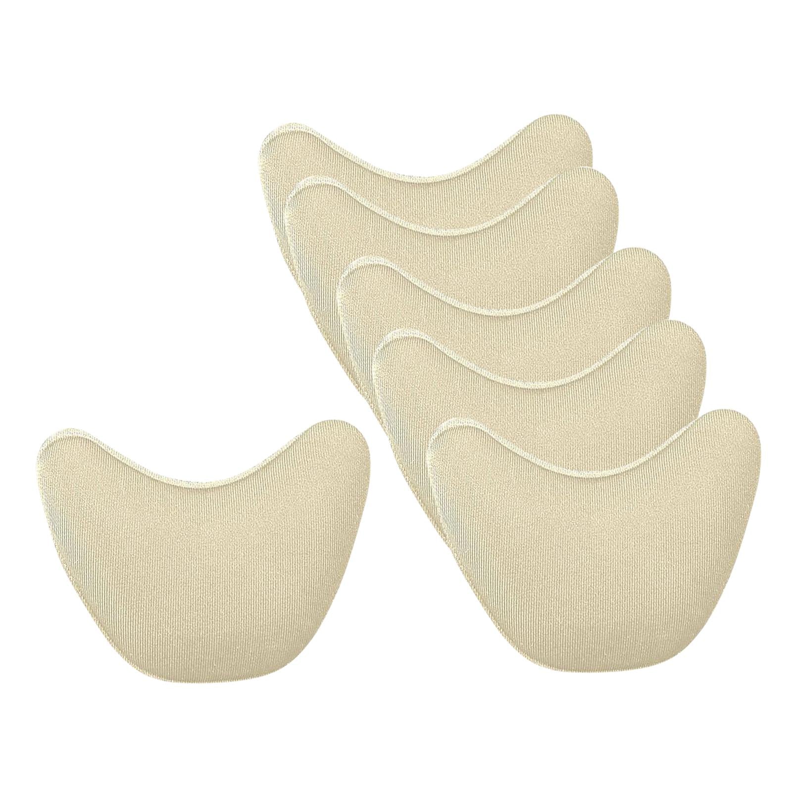 3 Pairs Shoe Filler Inserts Reusable Toe Plug Foot Brace Pads Skin color