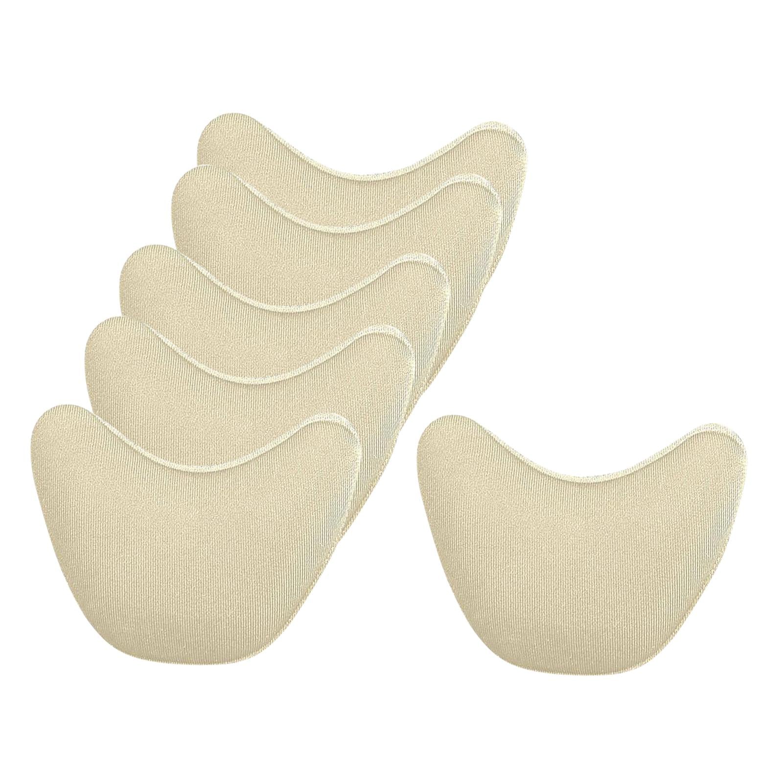 3 Pairs Shoe Filler Inserts Reusable Toe Plug Foot Brace Pads Skin color
