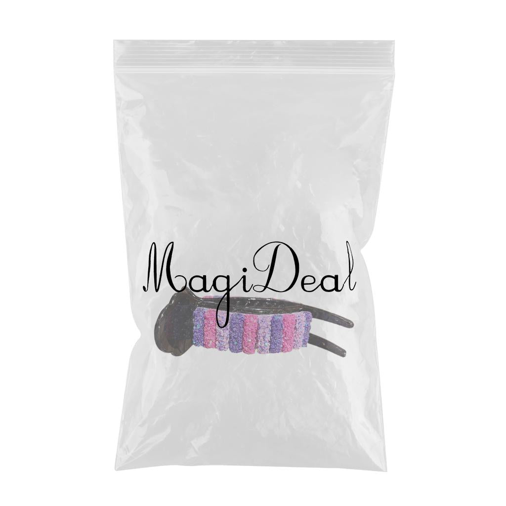 Sequins Hair Claw Clips Plastic Hairpin Paw Hair Bun Maker Hair Accessories Purple