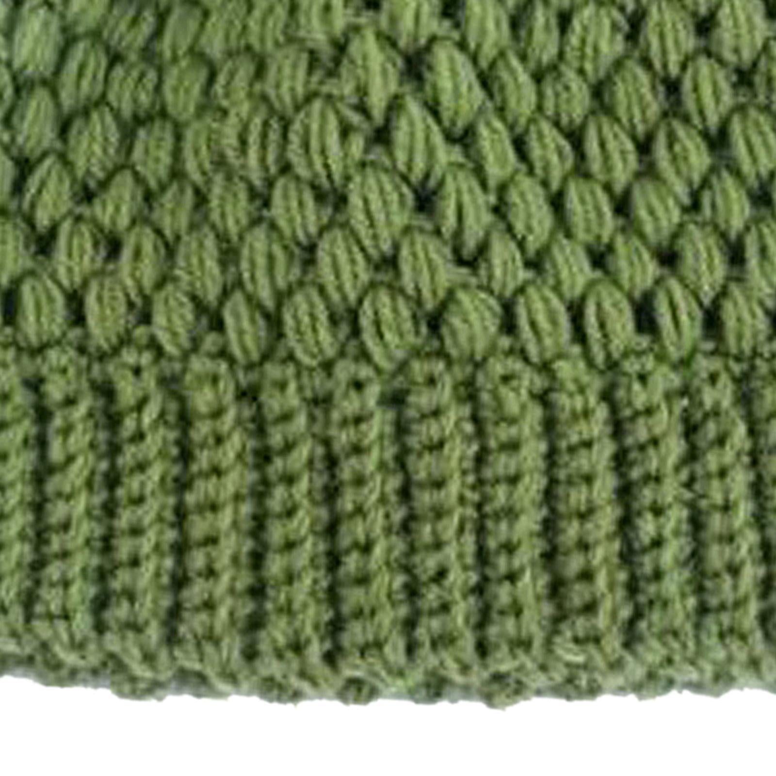 Ponytail Messy Bun Beanie Hats Knit Stretchy Beanie Hats Cap Green