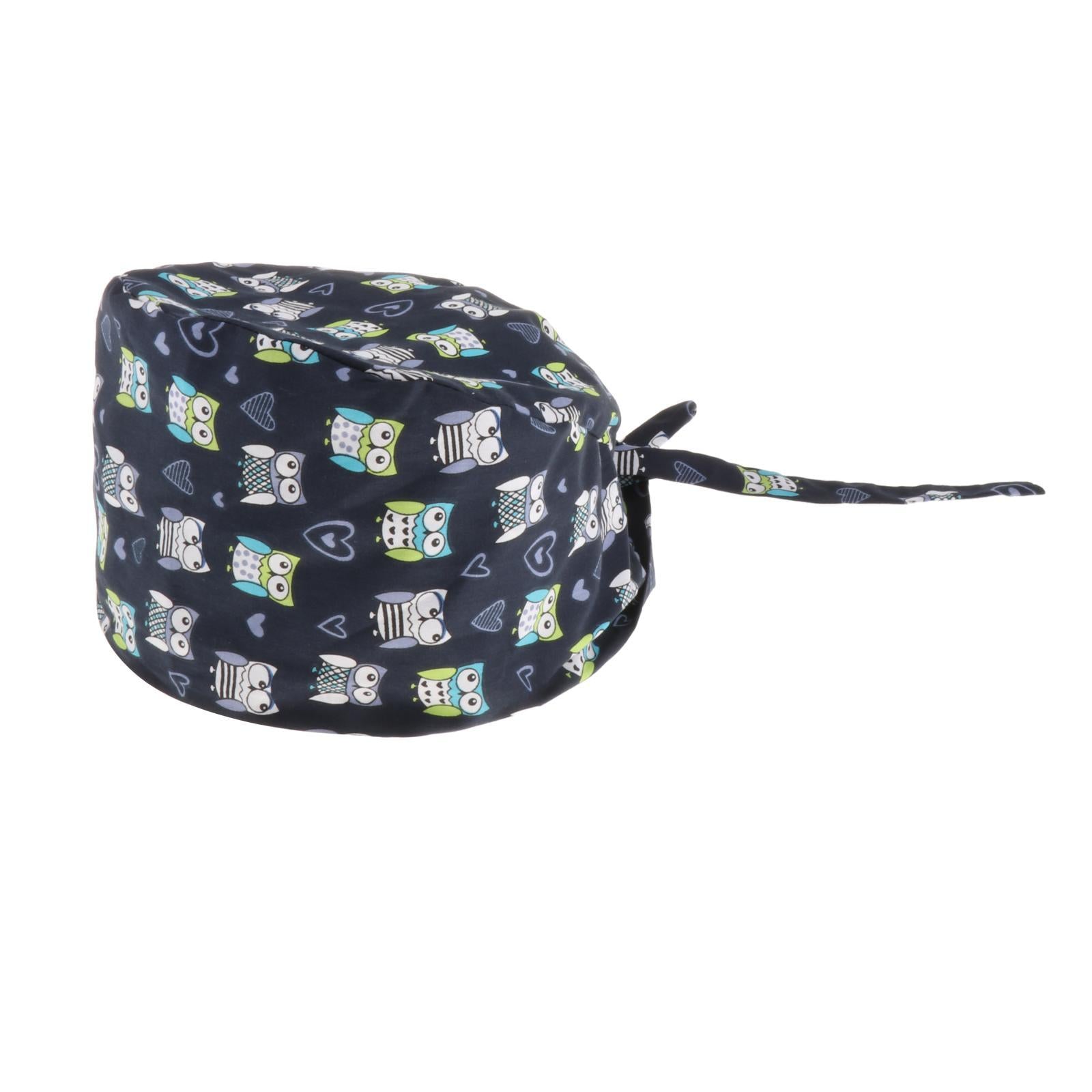 Scrub Hat Health Service Working Cover Sweatband Headwear Unisex Style 1