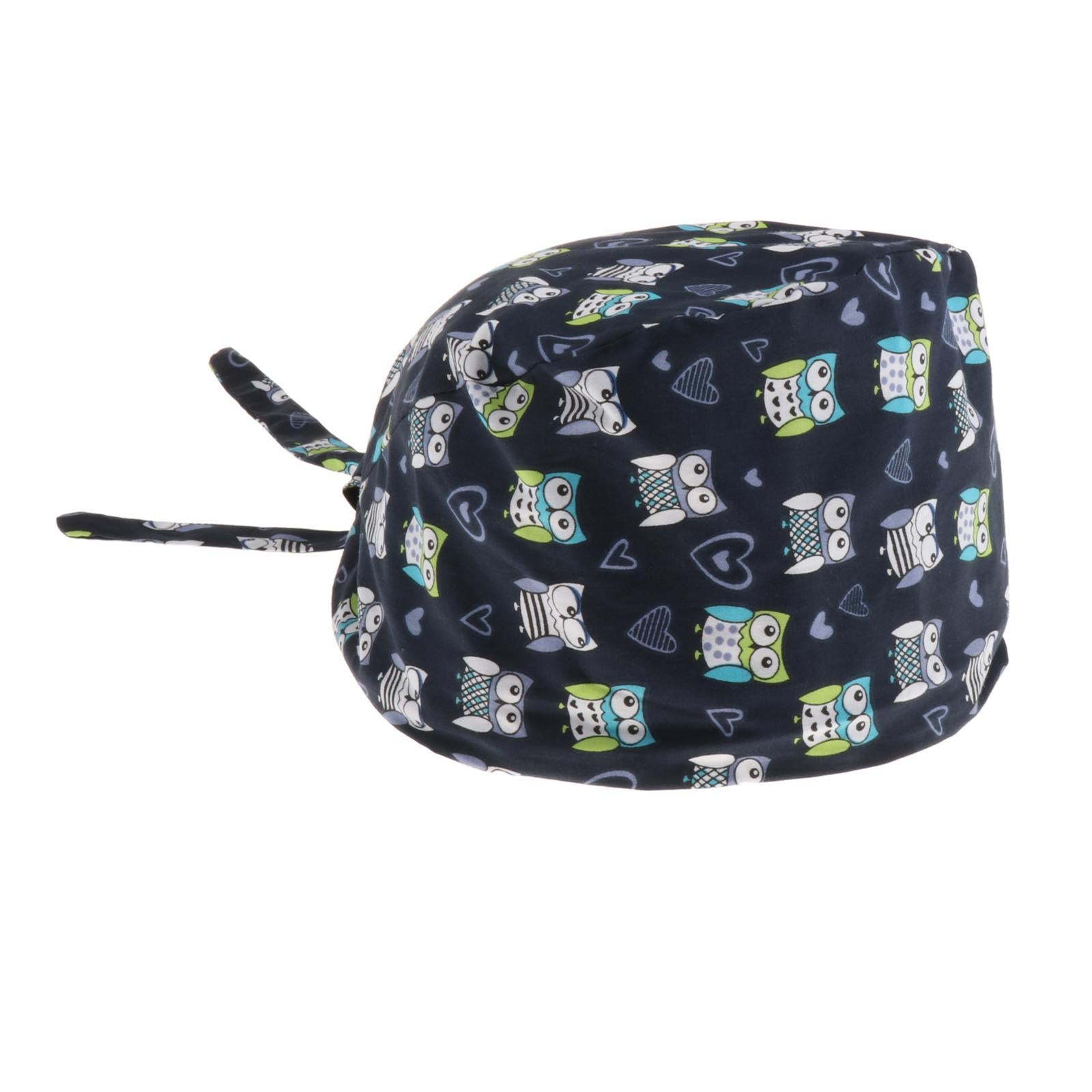 Scrub Hat Health Service Working Cover Sweatband Headwear Unisex Style 1