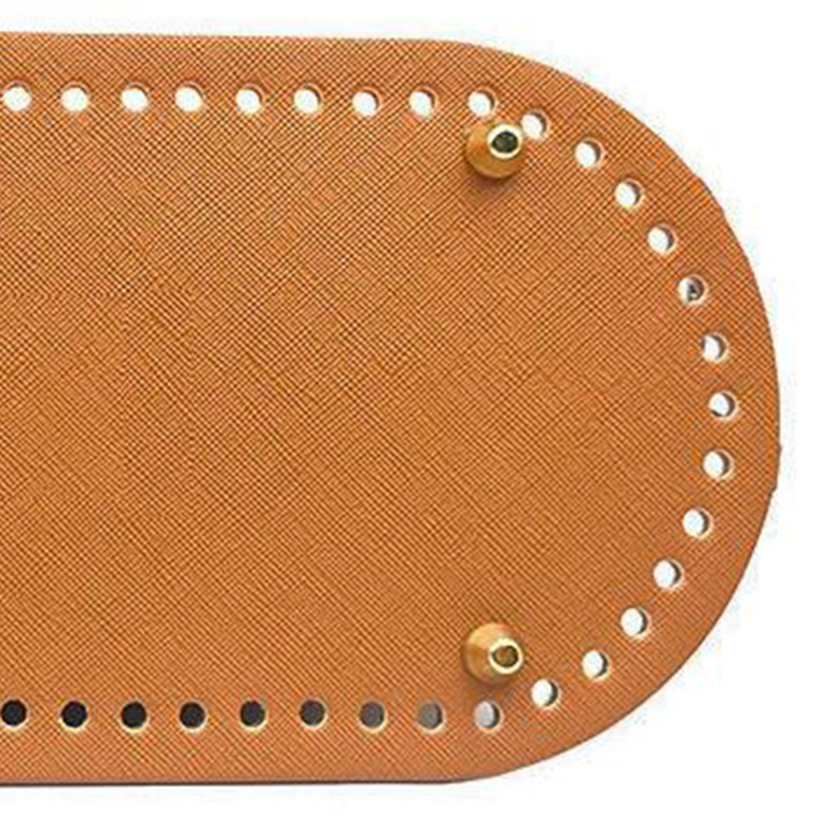 Crochet Bag Bottom Leather Base Tote Handle Set DIY Knitting bAG Style 1