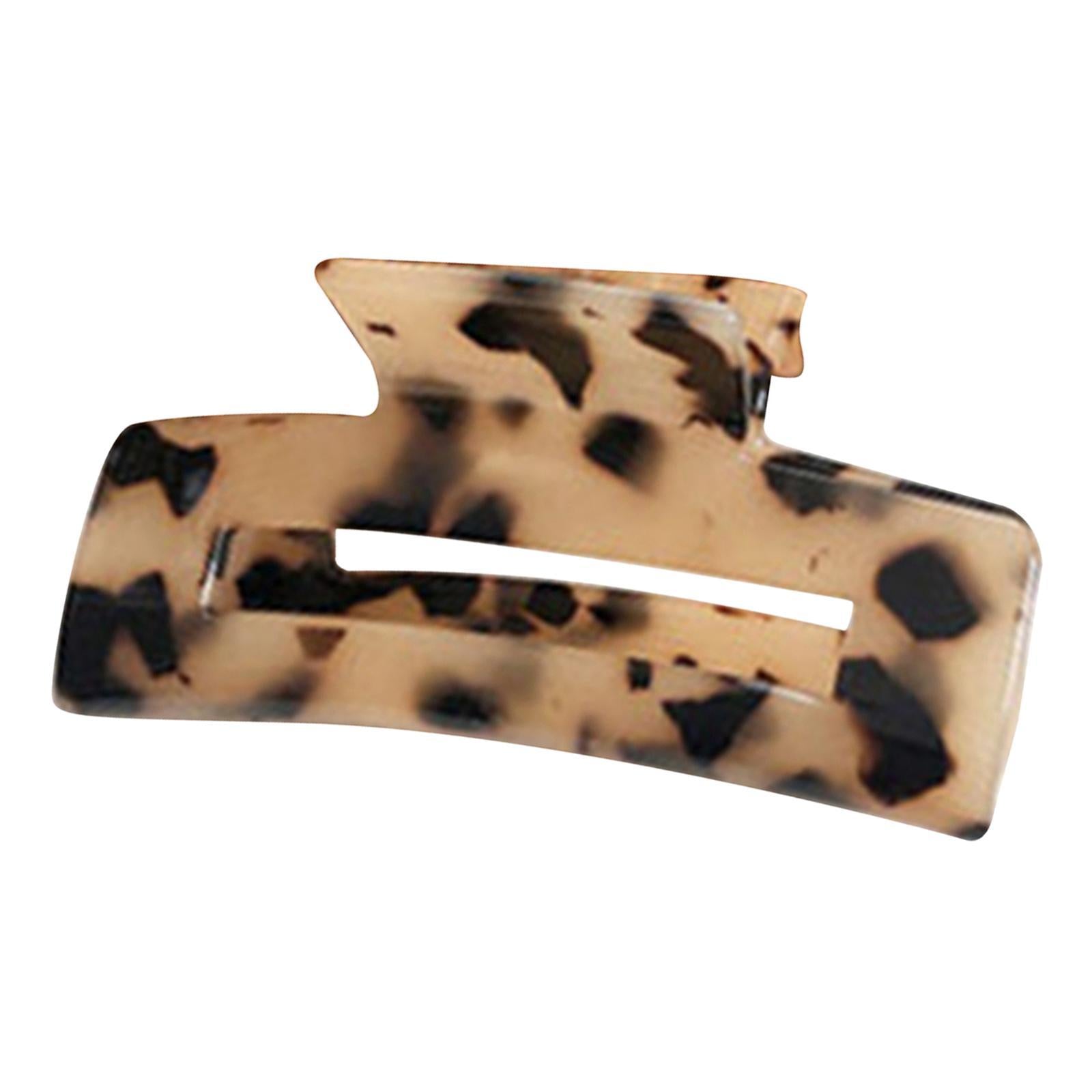 Half Claw Hair Clip Acrylic Hair Jaw Paw Hair Accessories Light Leopard