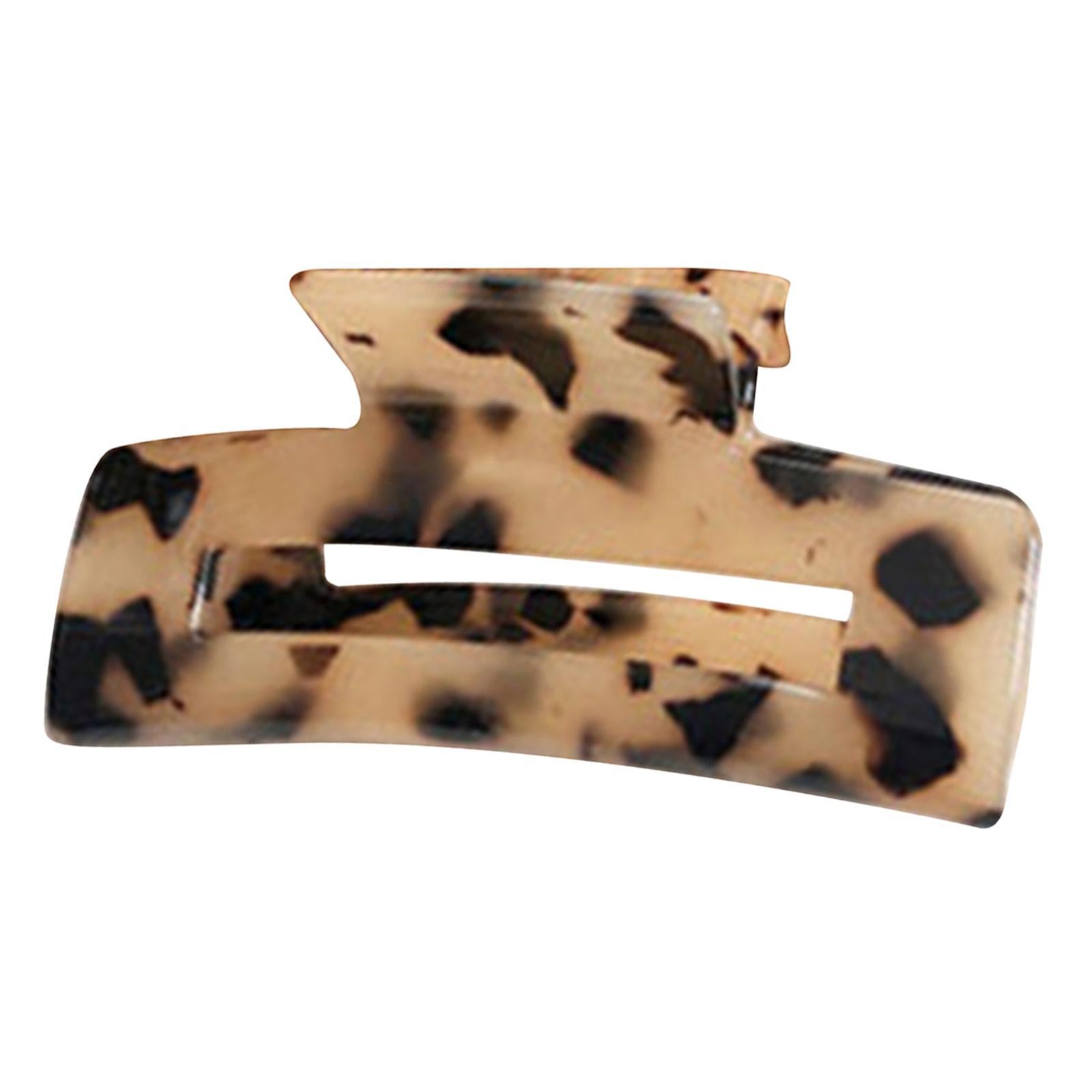 Half Claw Hair Clip Acrylic Hair Jaw Paw Hair Accessories Light Leopard