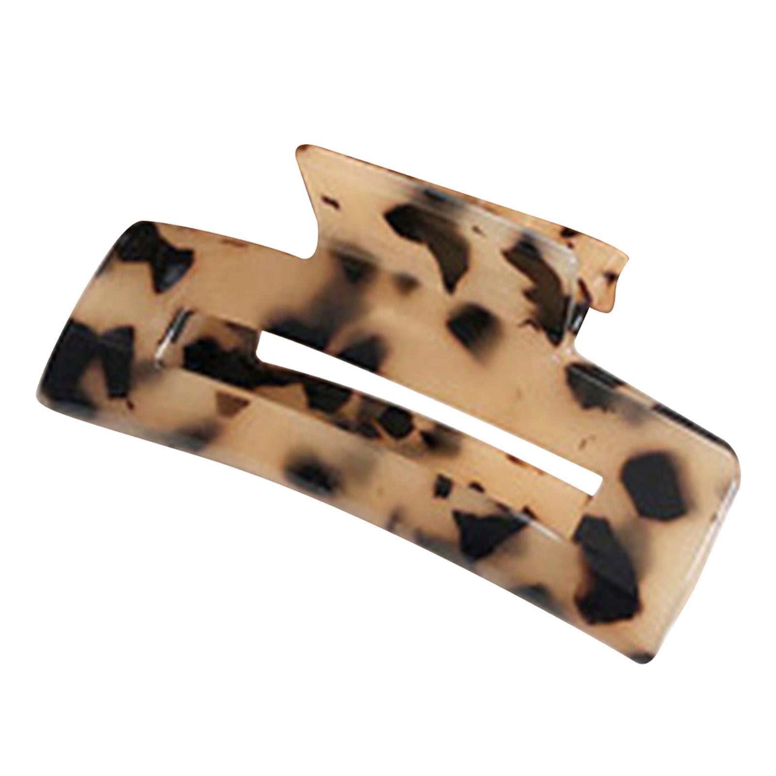 Half Claw Hair Clip Acrylic Hair Jaw Paw Hair Accessories Light Leopard