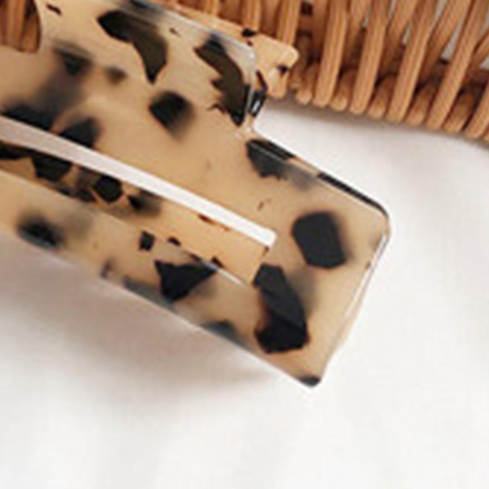 Half Claw Hair Clip Acrylic Hair Jaw Paw Hair Accessories Light Leopard