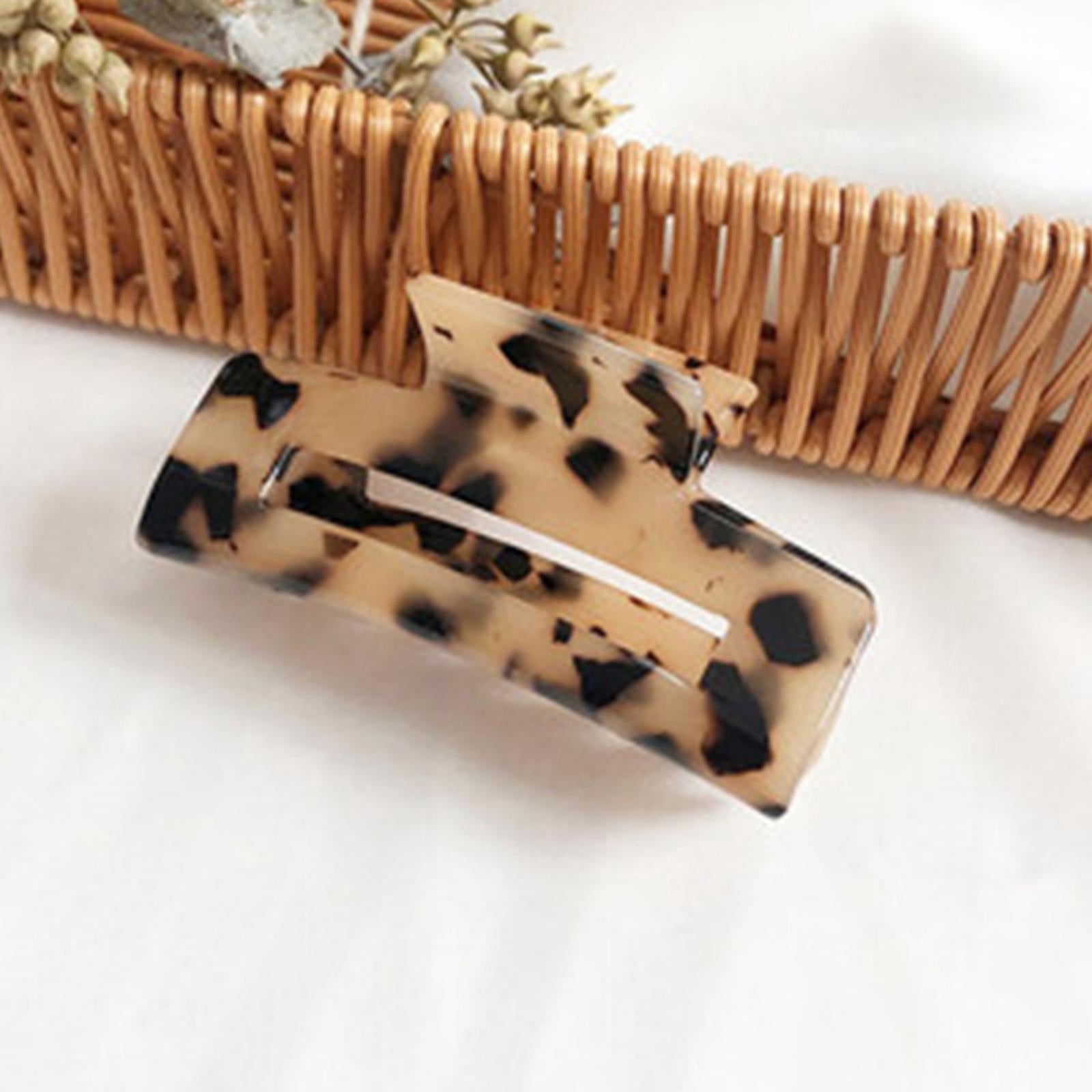 Half Claw Hair Clip Acrylic Hair Jaw Paw Hair Accessories Light Leopard