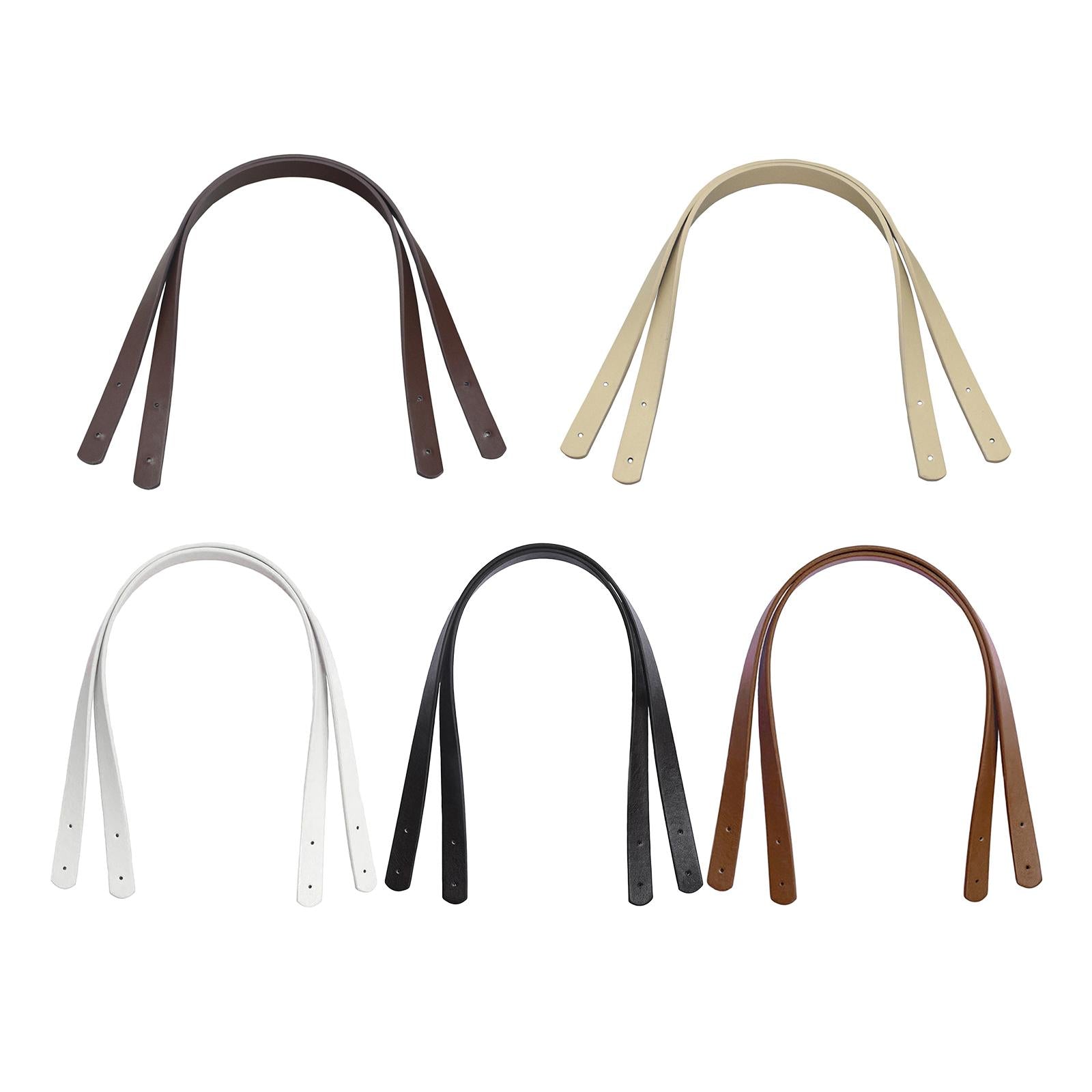 2x Bag Strap Belt Shoulder Bag Replacement Handle 60CM White