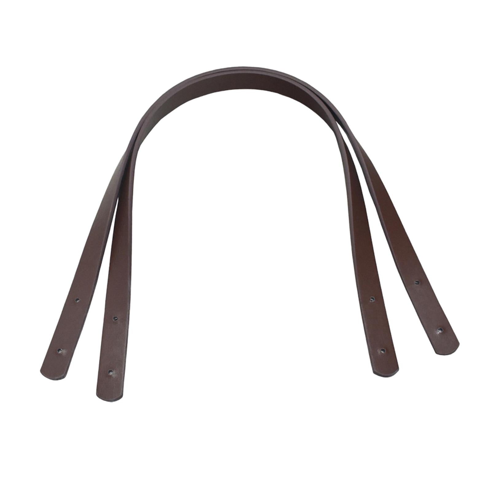 2x Bag Strap Belt Shoulder Bag Replacement Handle 60CM Dark Brown