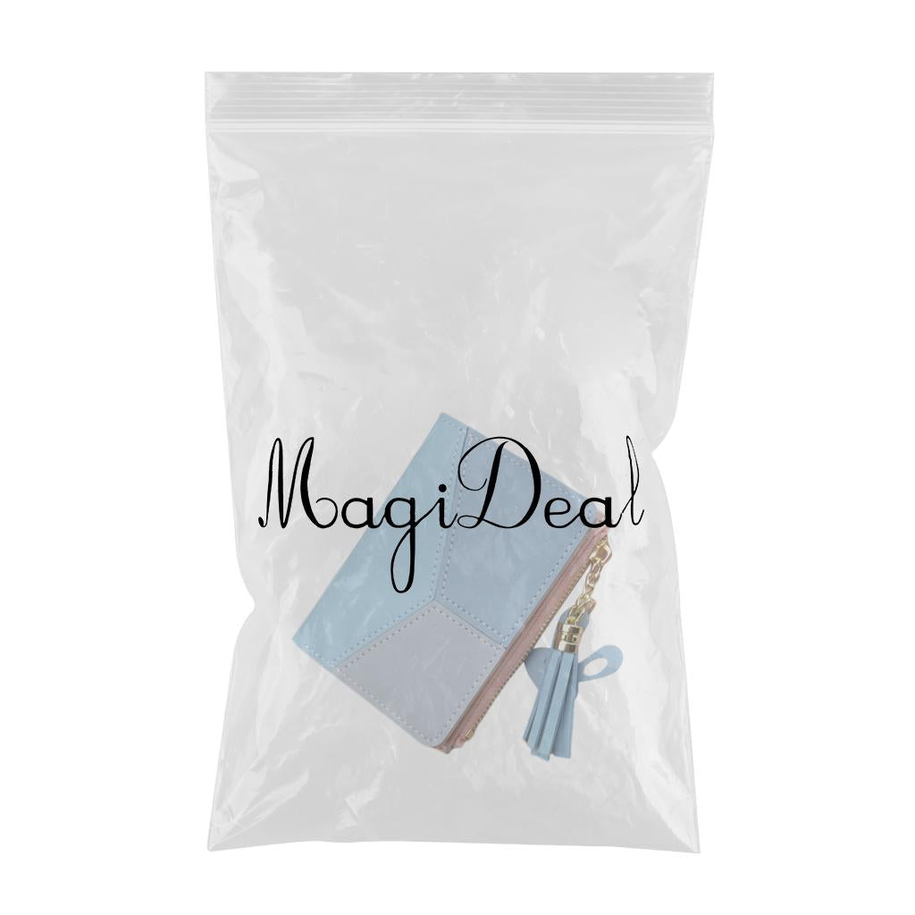 Women Wallet Wristlet Clutch Card Holder Organizer Phone Purse Short Blue