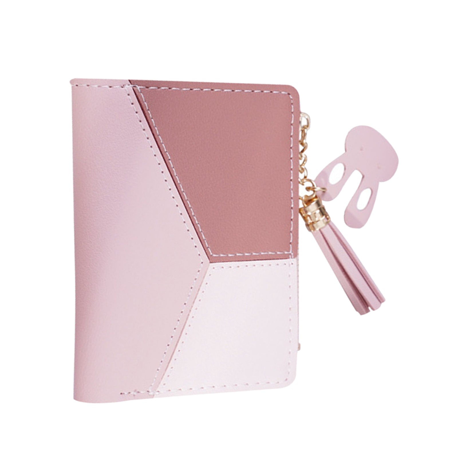 Women Wallet Wristlet Clutch Card Holder Organizer Phone Purse Short Pink