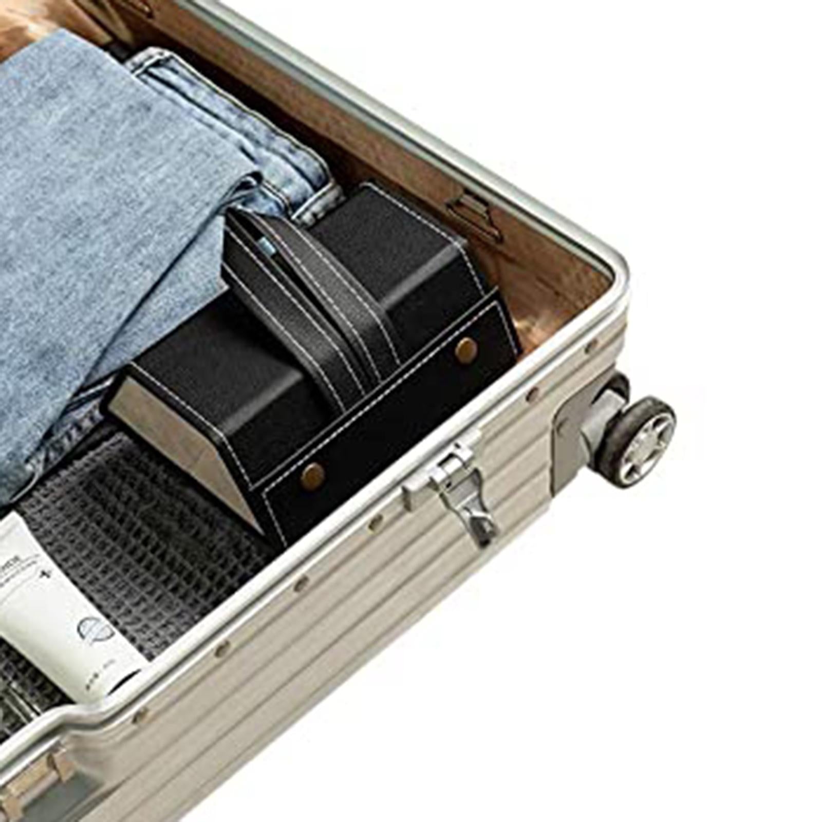 Portable Multi-slot Sunglasses Organizer Eyeglasses Storage 6 Grid Black