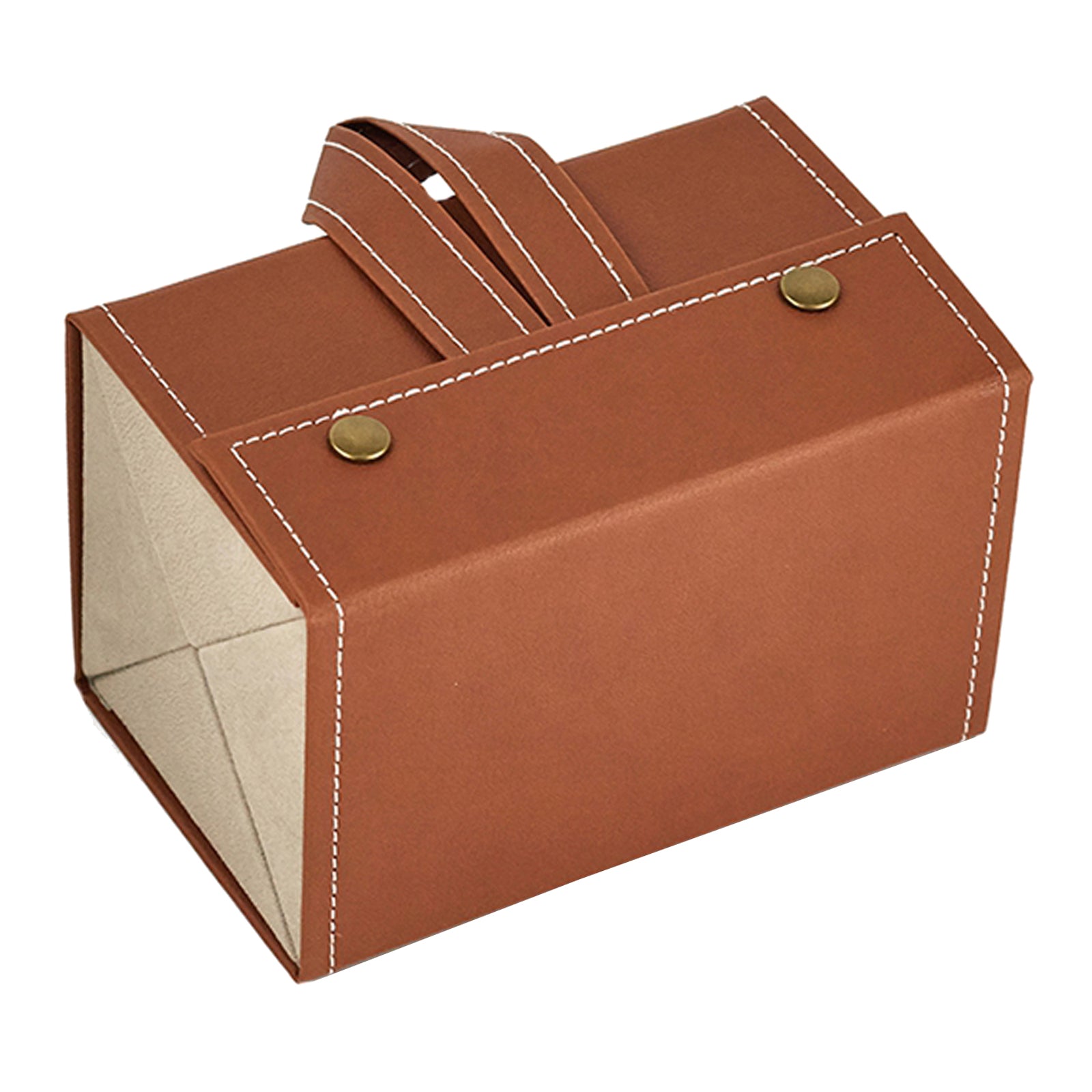 Portable Multi-slot Sunglasses Organizer Eyeglasses Storage 4 Grid Brown