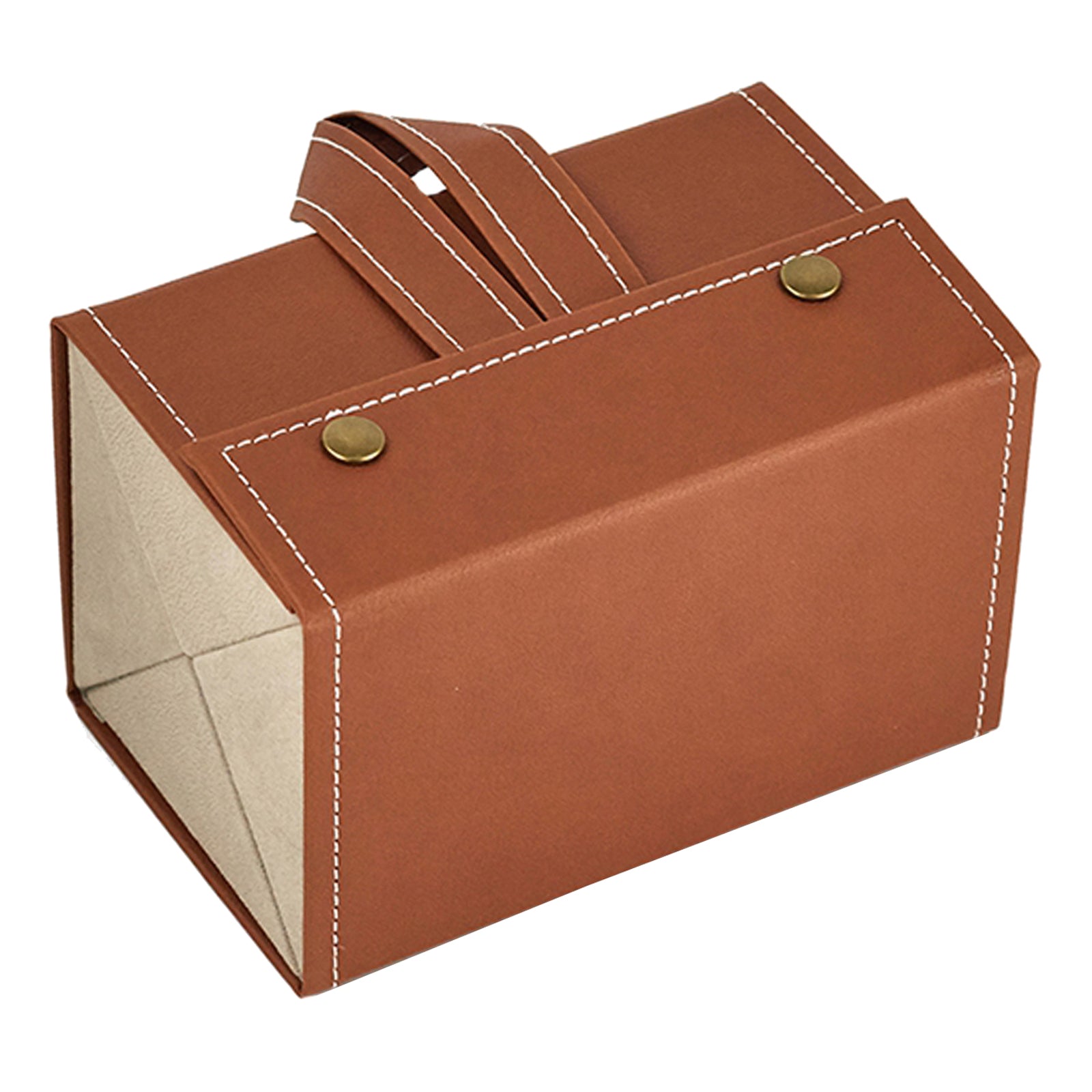 Portable Multi-slot Sunglasses Organizer Eyeglasses Storage 4 Grid Brown