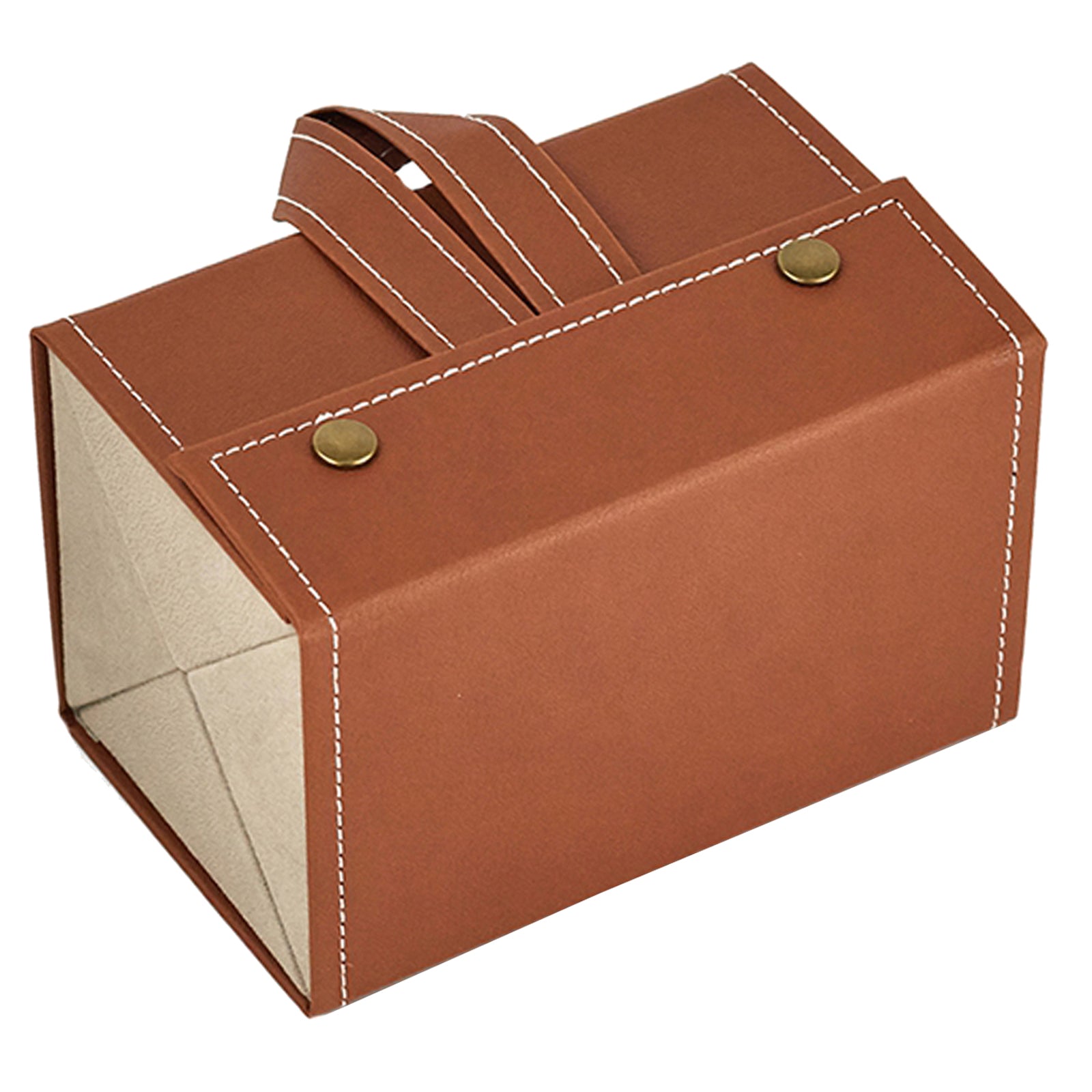 Portable Multi-slot Sunglasses Organizer Eyeglasses Storage 4 Grid Brown