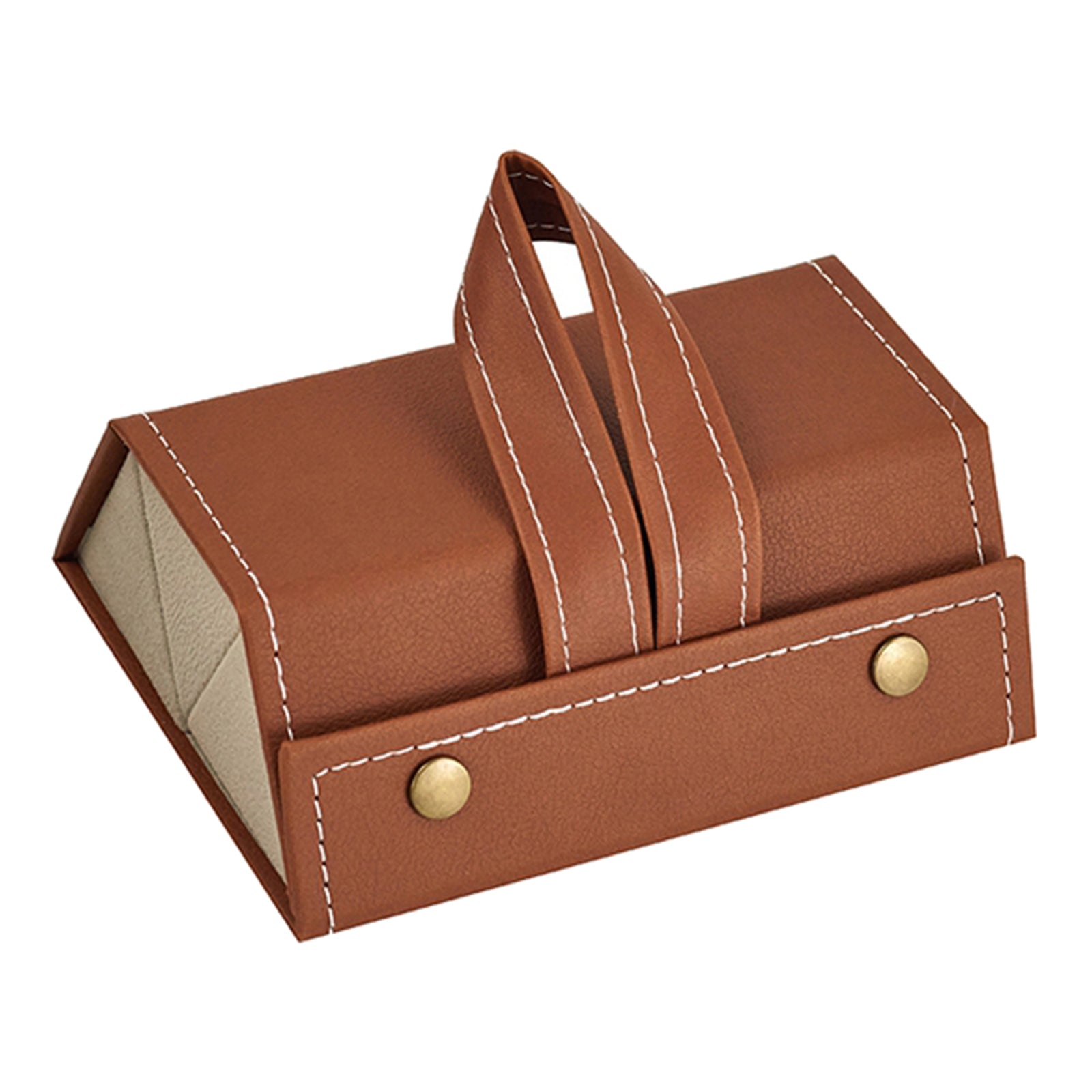 Portable Multi-slot Sunglasses Organizer Eyeglasses Storage 3 Grid Brown