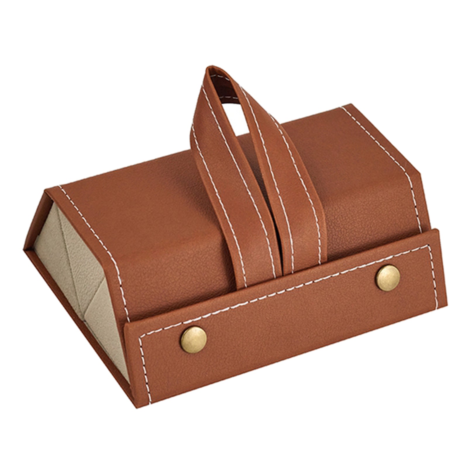 Portable Multi-slot Sunglasses Organizer Eyeglasses Storage 3 Grid Brown
