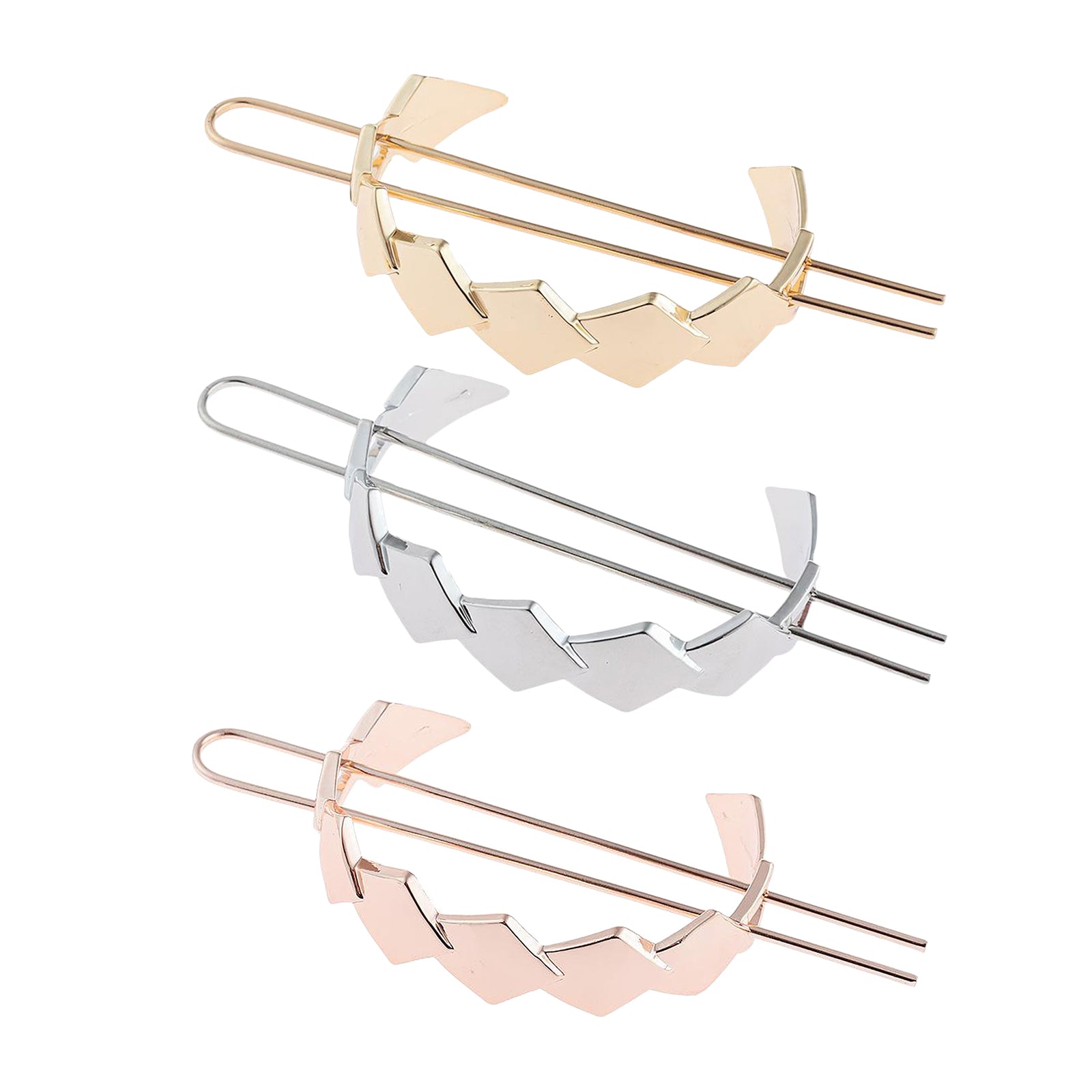 Womens Hair Cuff Bun Cage Hair Pin Clips Hair Stick Chignon Pin Gold