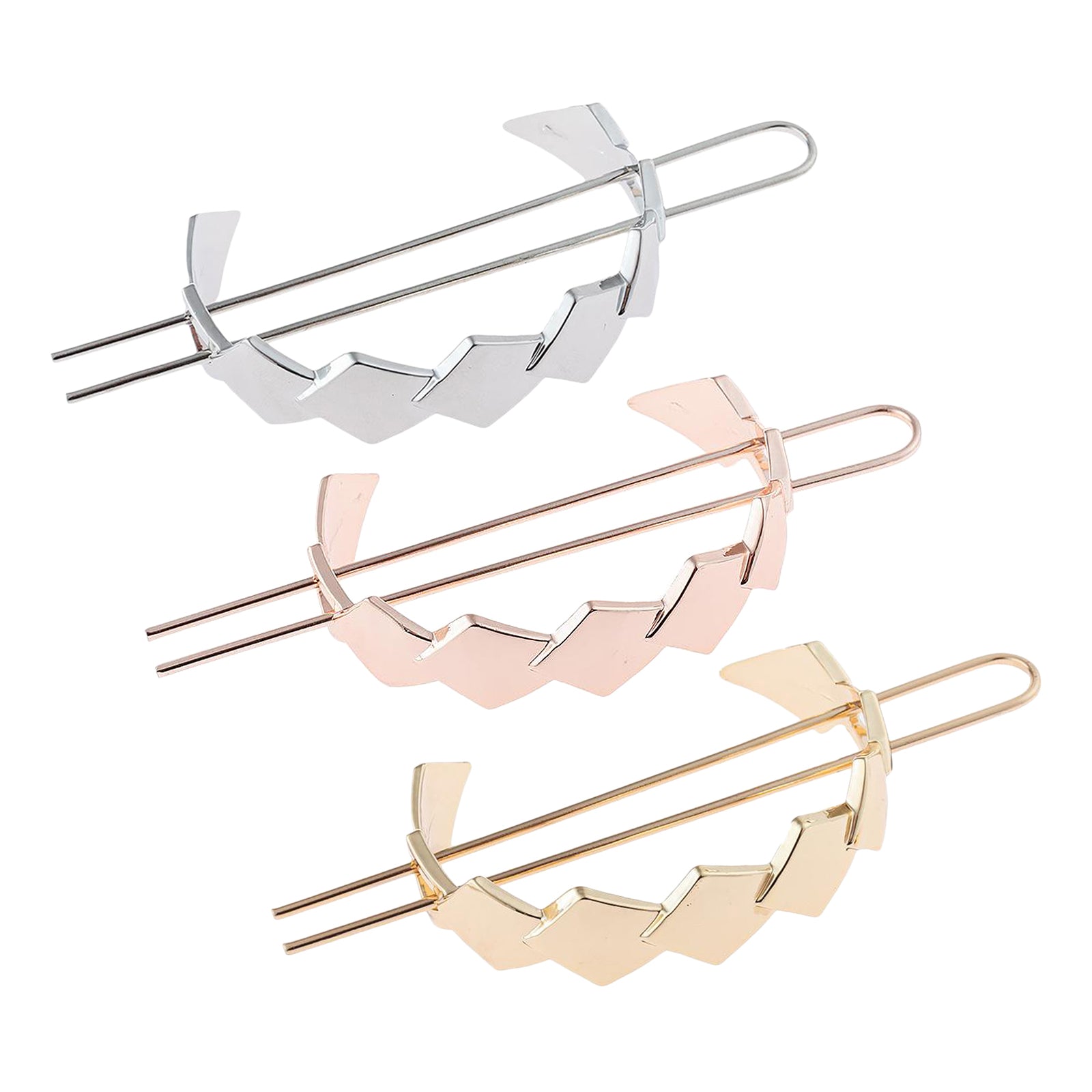 Womens Hair Cuff Bun Cage Hair Pin Clips Hair Stick Chignon Pin Gold