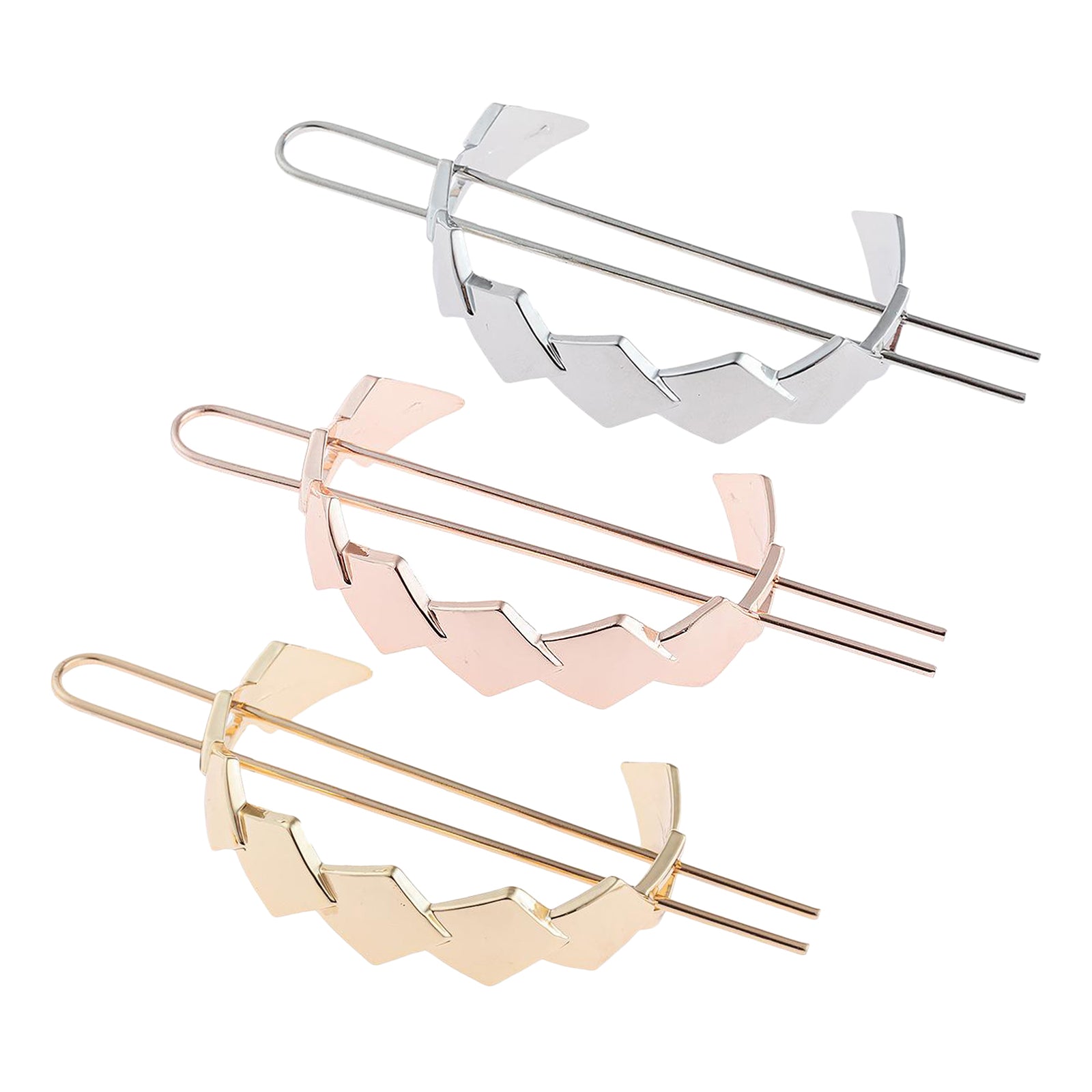 Womens Hair Cuff Bun Cage Hair Pin Clips Hair Stick Chignon Pin Gold