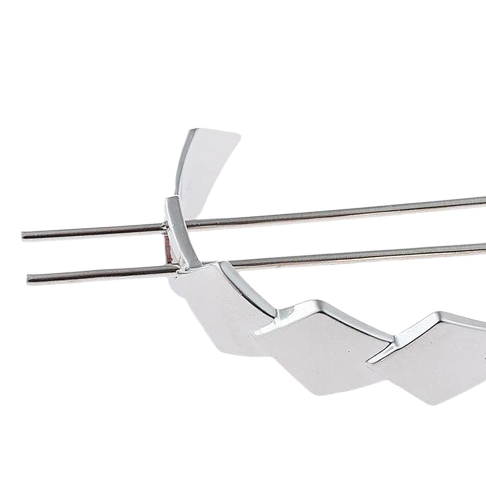 Womens Hair Cuff Bun Cage Hair Pin Clips Hair Stick Chignon Pin Silver