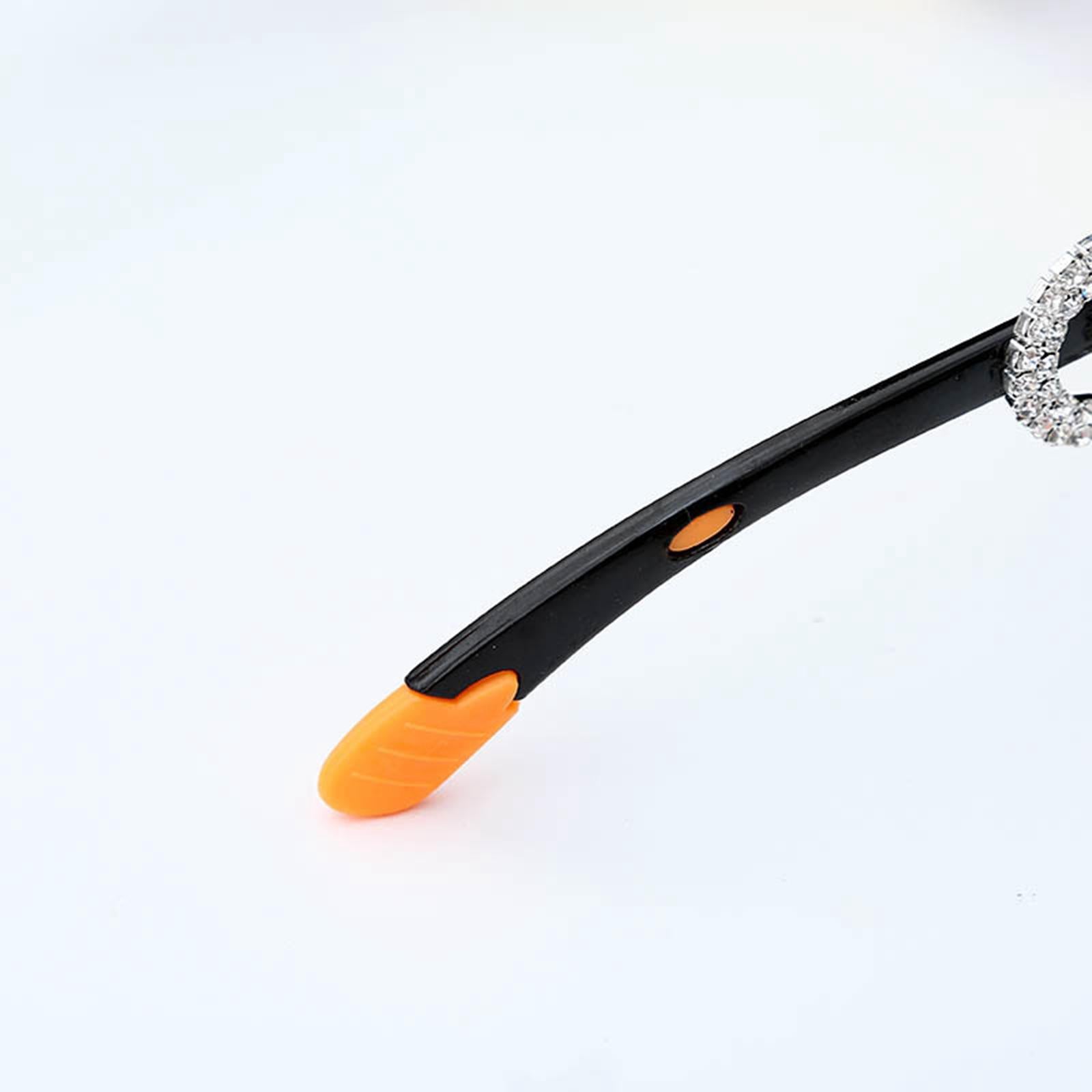 Frameless Crystal Sunglasses PC Sun Glasses Sport Party Supplies Yellow Lens