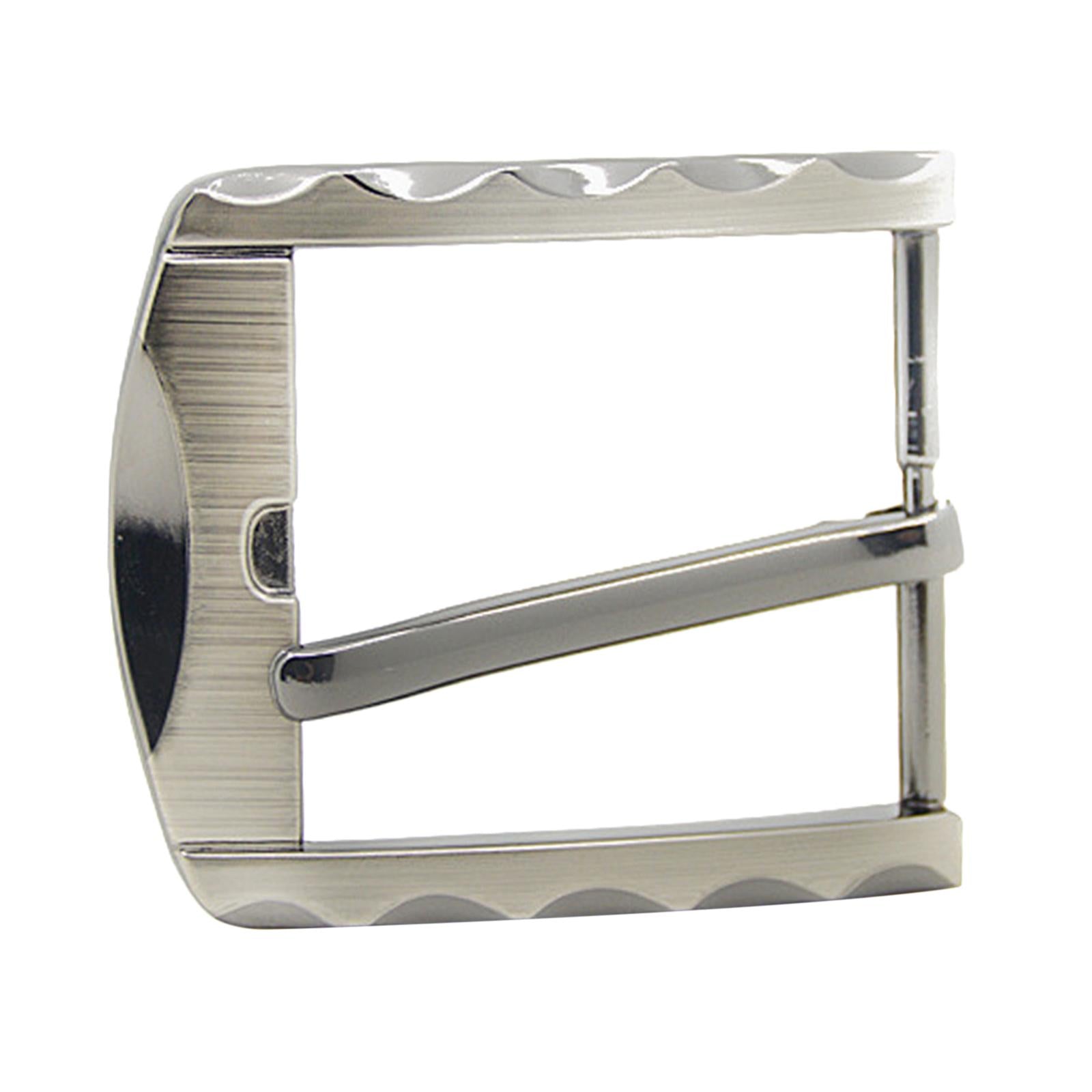 Men Classic Alloy Antique Belt Buckle Single Prong Rectangular Pin Buckle