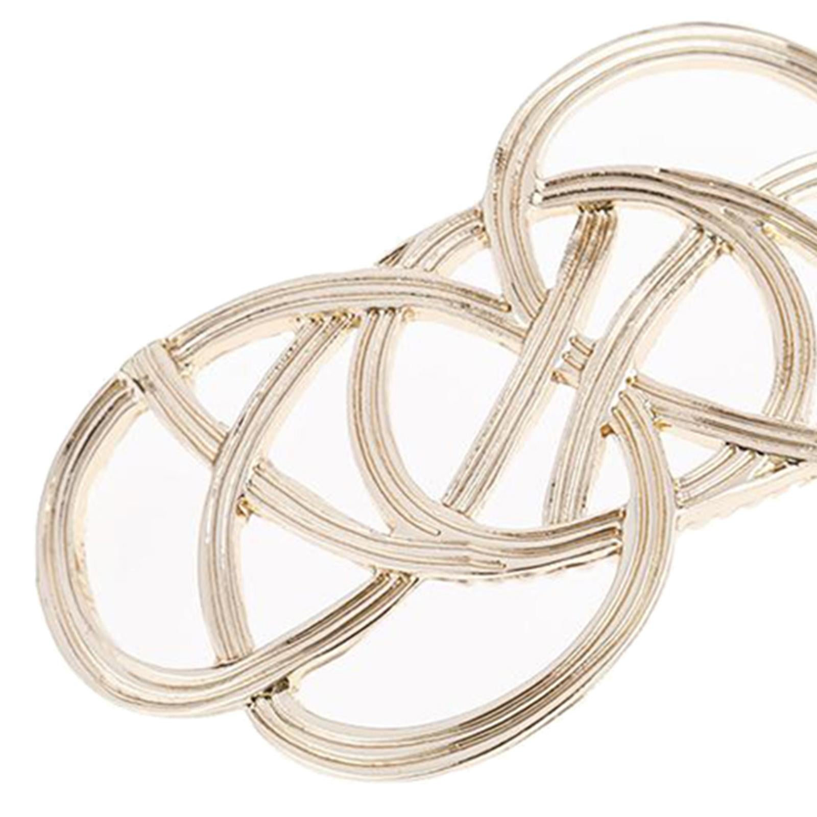 Women Hair Clips Slide Stick Celtic Knot Hairpin Jewelry Accesory Gold