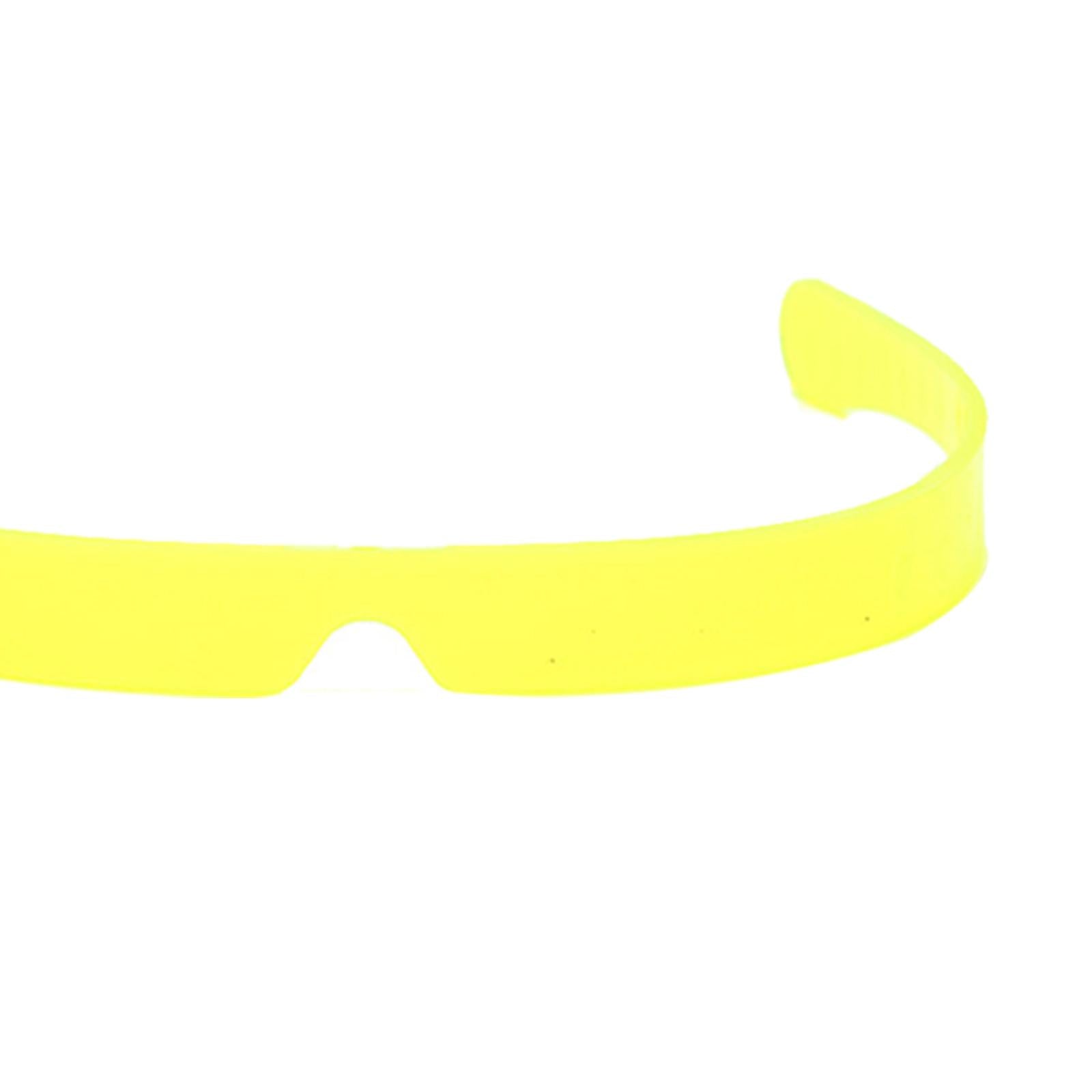 Unisex V-shape Sunglasses Rimless Sun Glasses Fashion Luxury Retro Eyewear Yellow